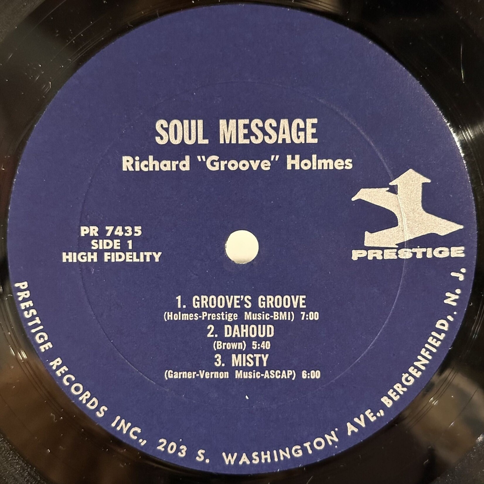 [Kollectibles] Holmes, Richard "Groove": Soul Message (1965, USA, Ex) [Prestige]