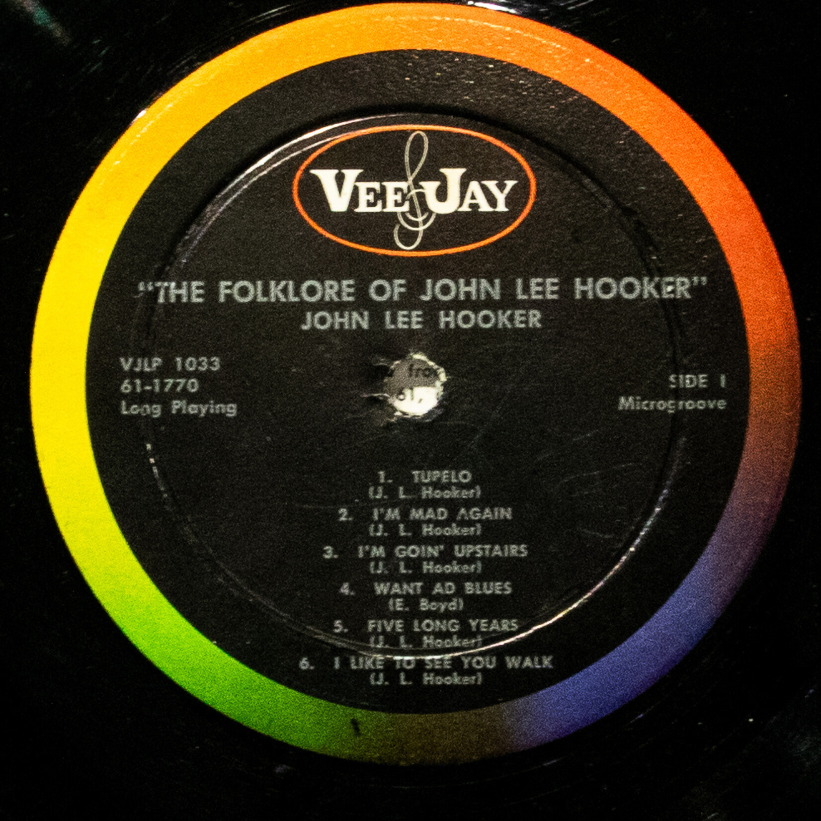 [Nick's Disk Pics] Hooker, John Lee: The Folk Lore Of [Vee Jay]