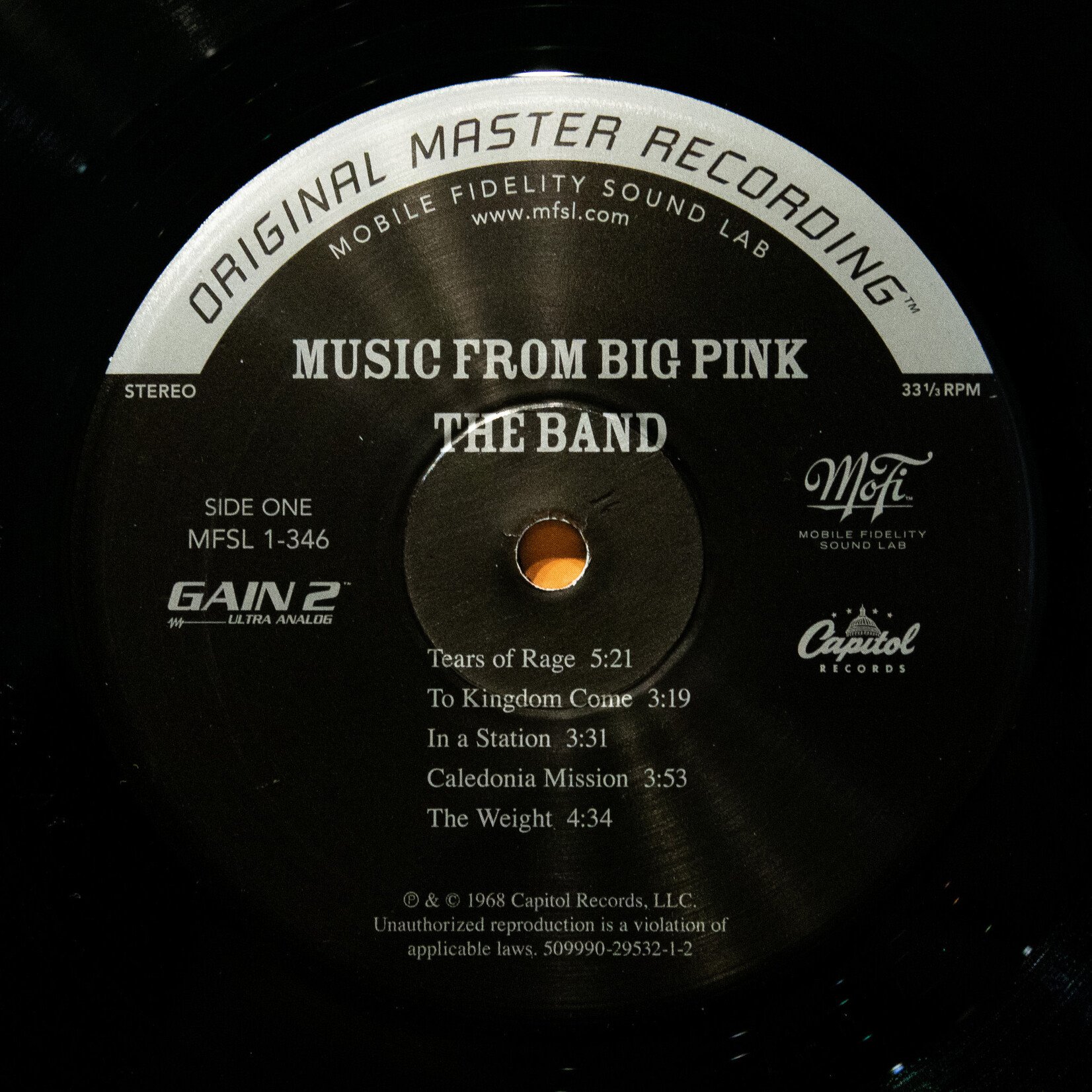 [Nick's Disk Pics] The Band: Music from the Big Pink [Mobile Fidelity]