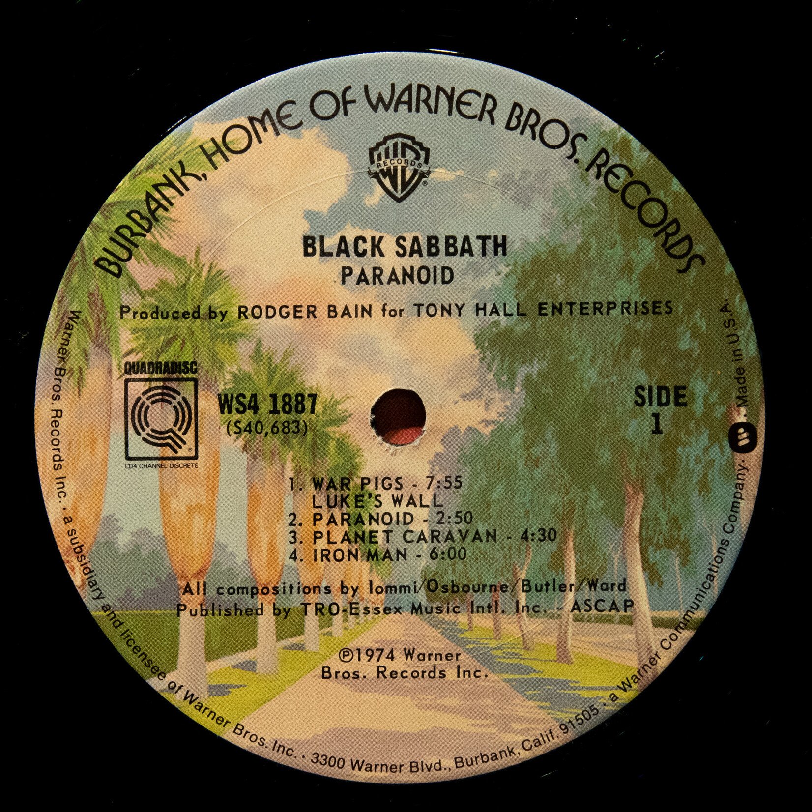 [Nick's Disk Pics] Black Sabbath: Paranoid [WARNER]