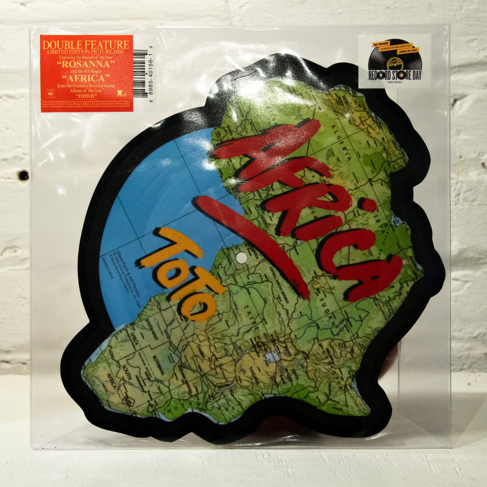 [Nick's Disk Pics] Toto: Africa / Rosanna (2017RSD) (Africa-shaped pic disc) [Columbia]