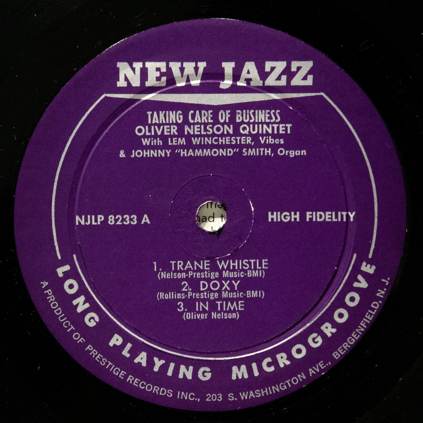 [Nick's Disk Pics] Oliver Nelson: Taking Care Of Business [NEW JAZZ]