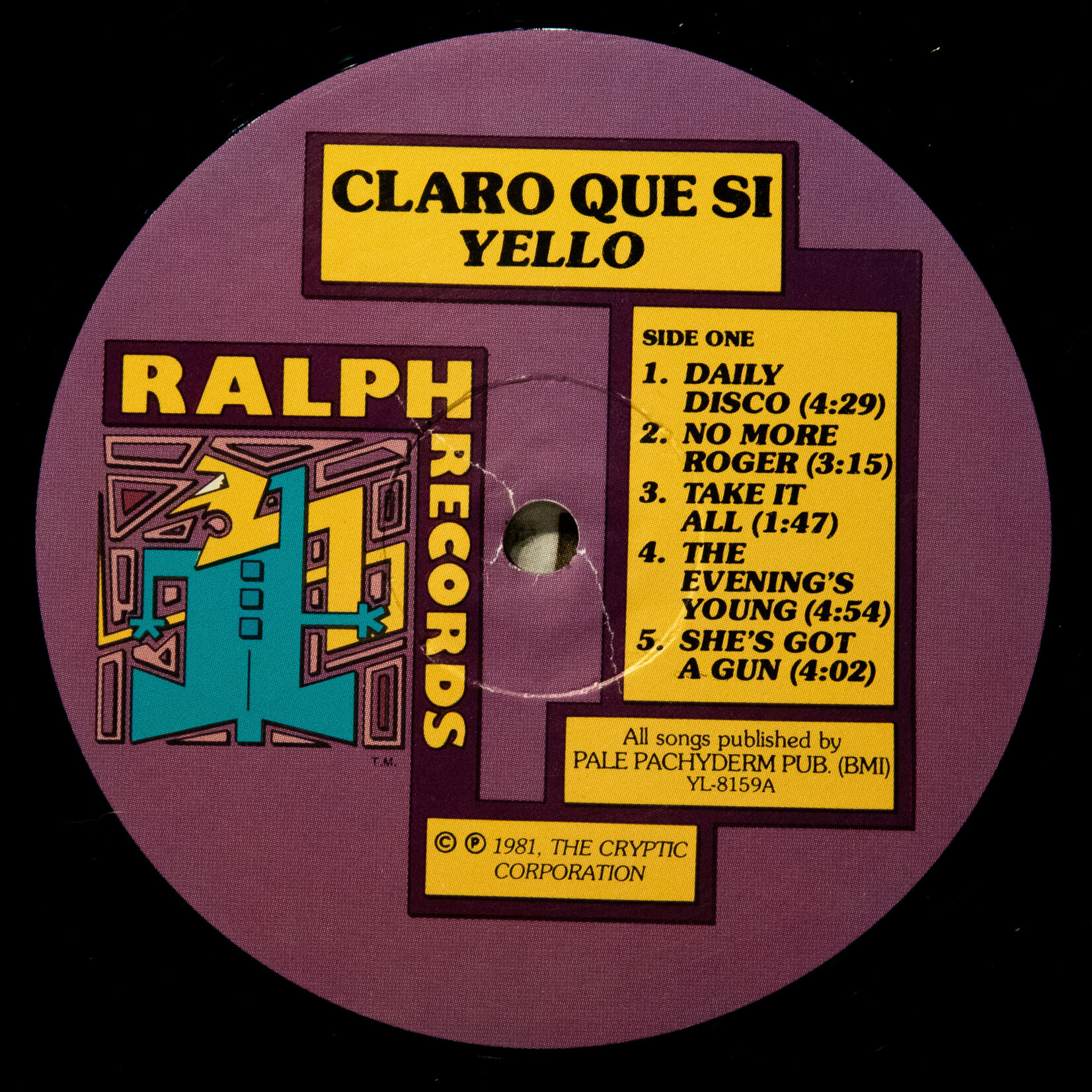 [Nick's Disk Pics] Yello: Claro Que Si (Orange Sleeve w/ Insert) [RALPH RECORDS]