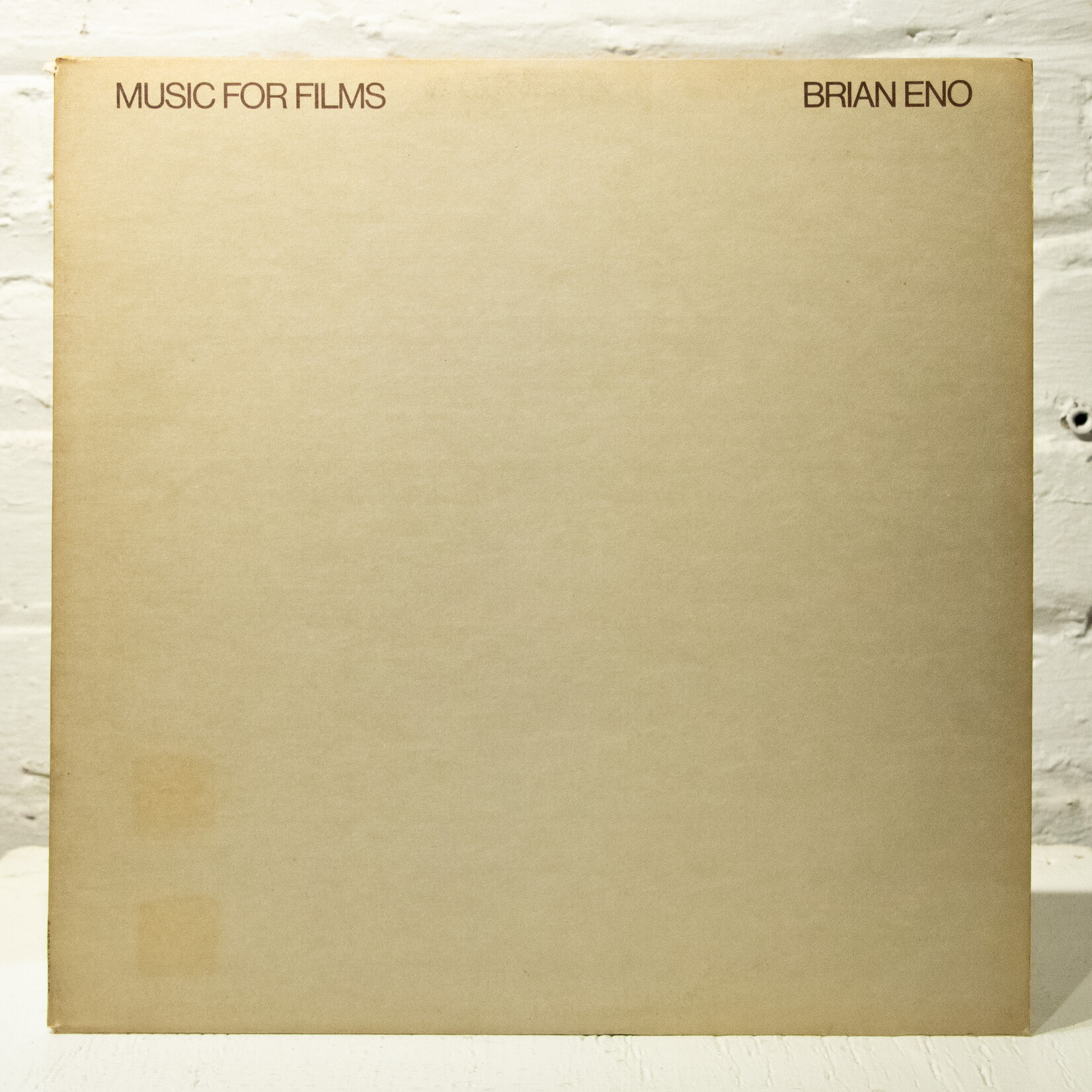 [Nick's Disk Pics] Eno, Brian: Music For Films [ANTILLES]