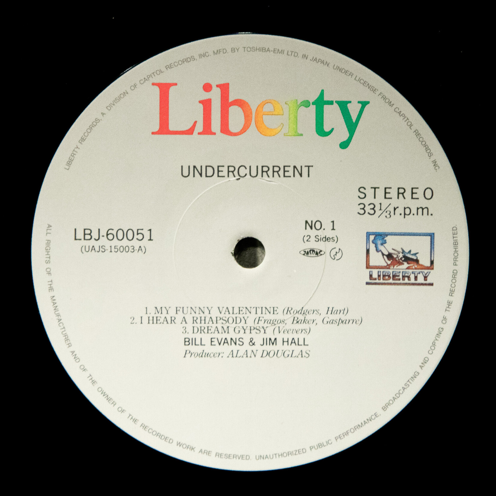 [Nick's Disk Pics] Evans, Bill & Jim Hall: Undercurrent [LIBERTY]