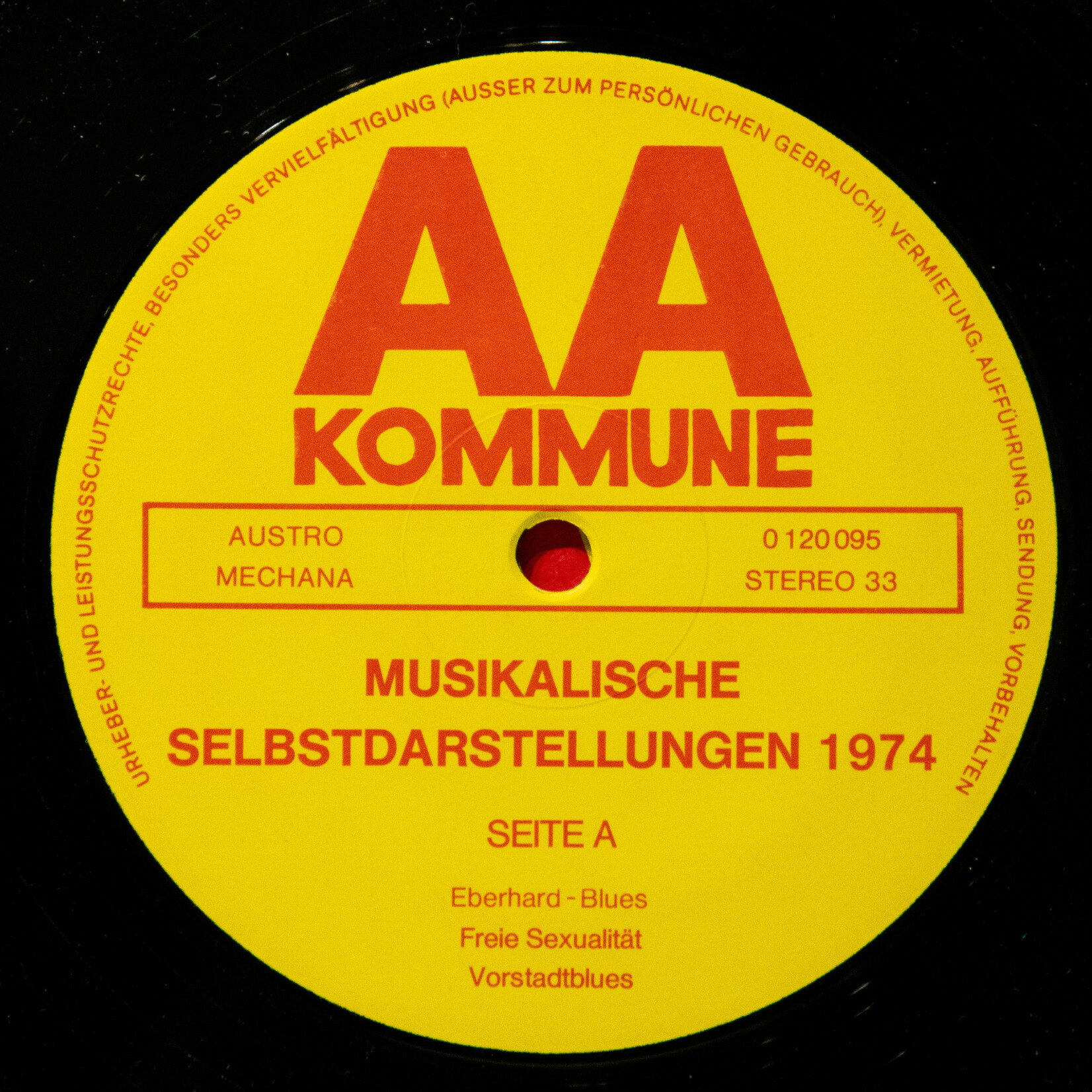 [Nick's Disk Pics] Muehl, Otto: AAM 1 (1975, Austria, w/ Booklet) [AA VERLAG]