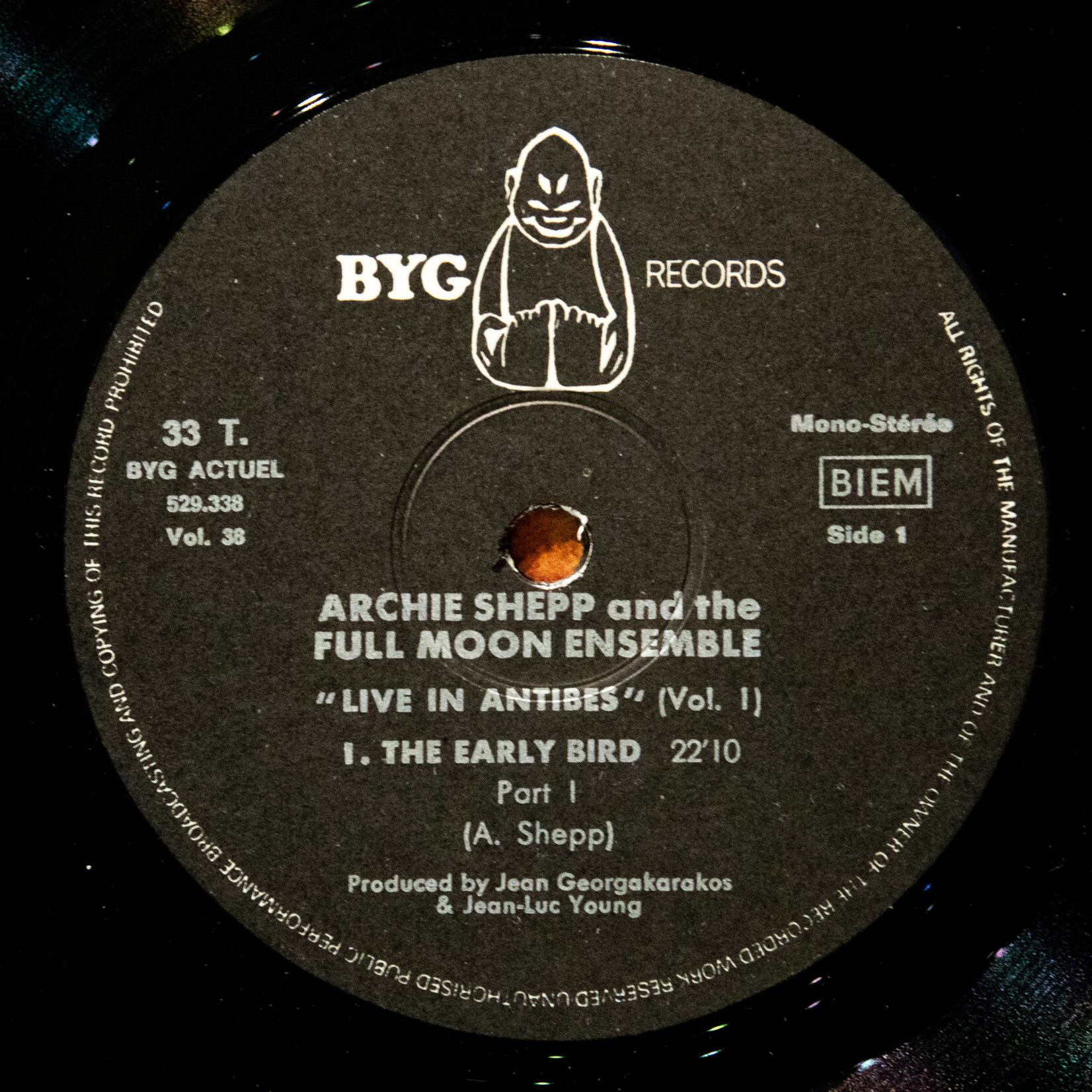 [Nick's Disk Pics] Shepp, Archie And The Full Moon Ensemble: Live In Antibes (Vol. 1) [BYG RECORDS]