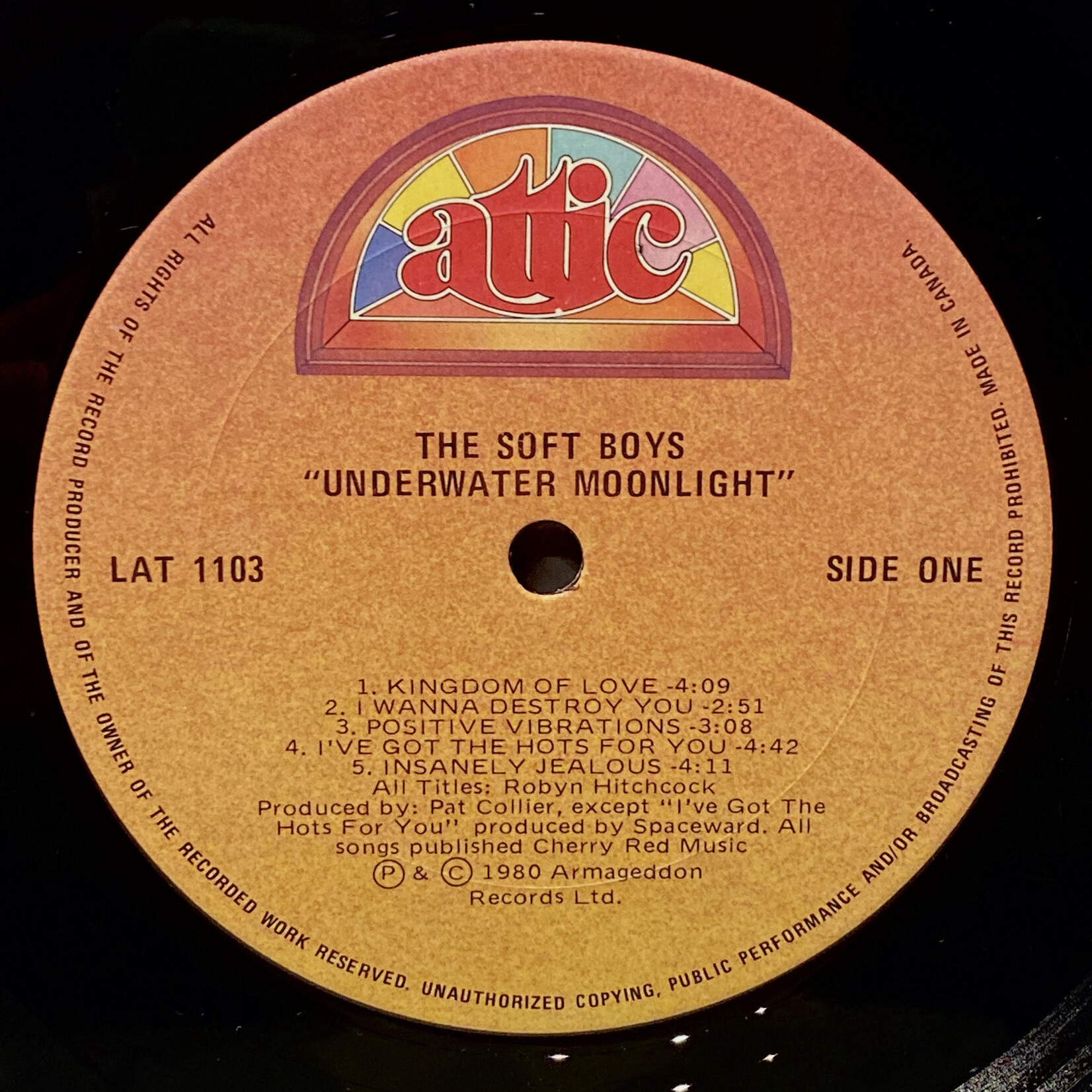 [Nick's Disk Pics] Soft Boys: Underwater Moonlight [ATTIC]