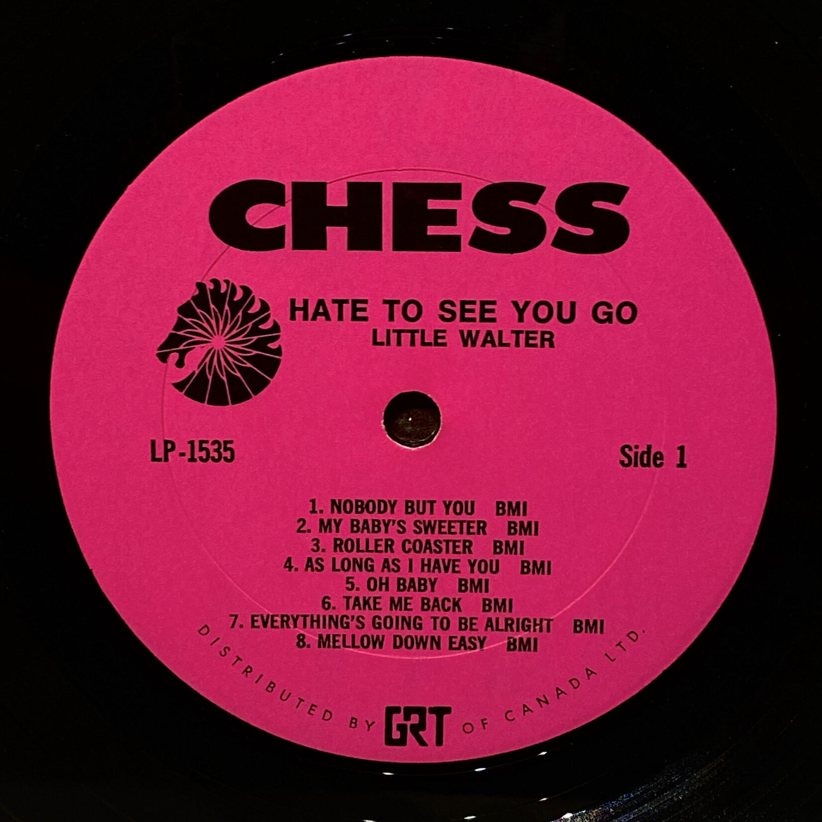 [Kollectible Vinyl] Little Walter: Hate To See You Go (1969, Canada, VG+) [CHESS]