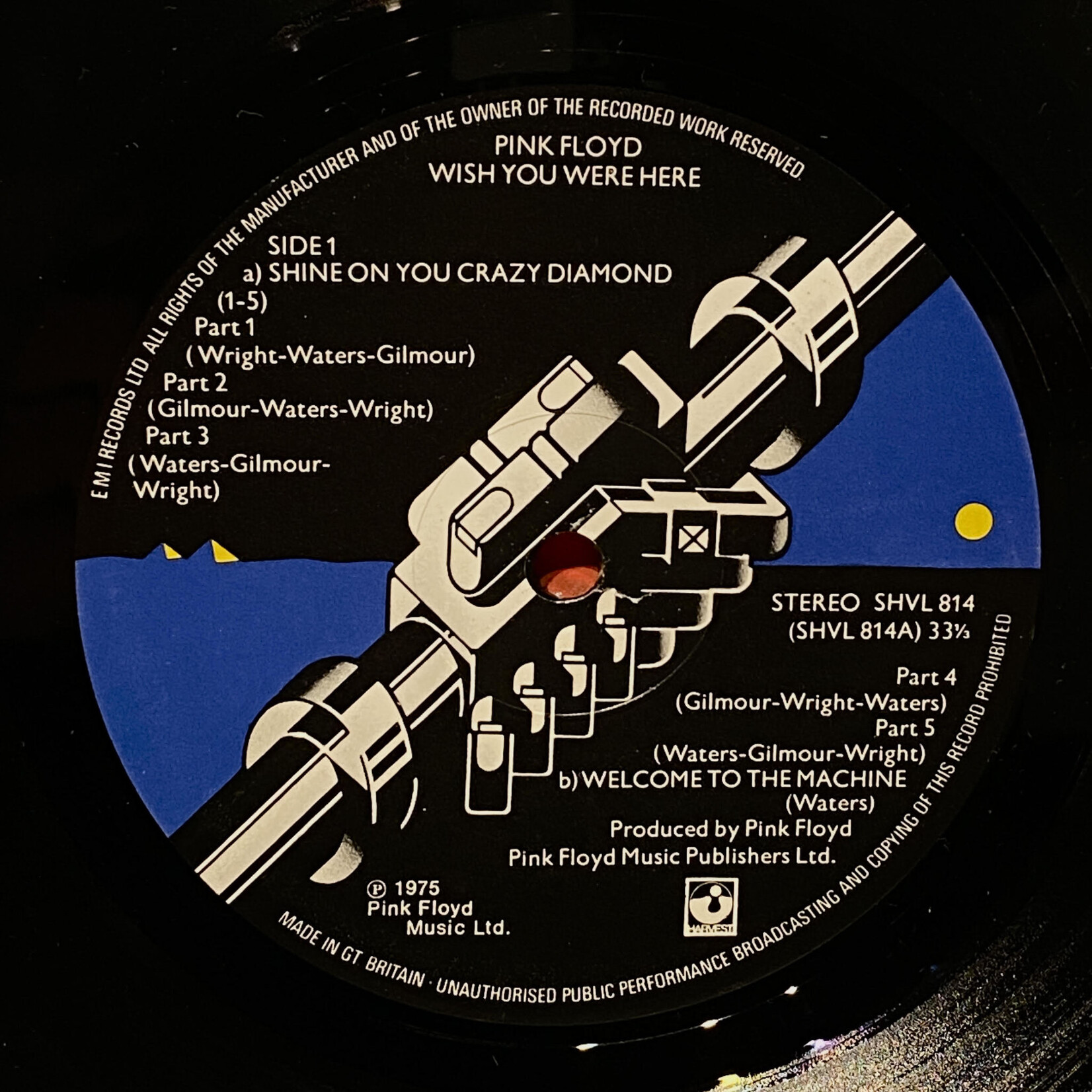 [Nick's Disk Pics] Pink Floyd: Wish You Were Here (UK original) [HARVEST]
