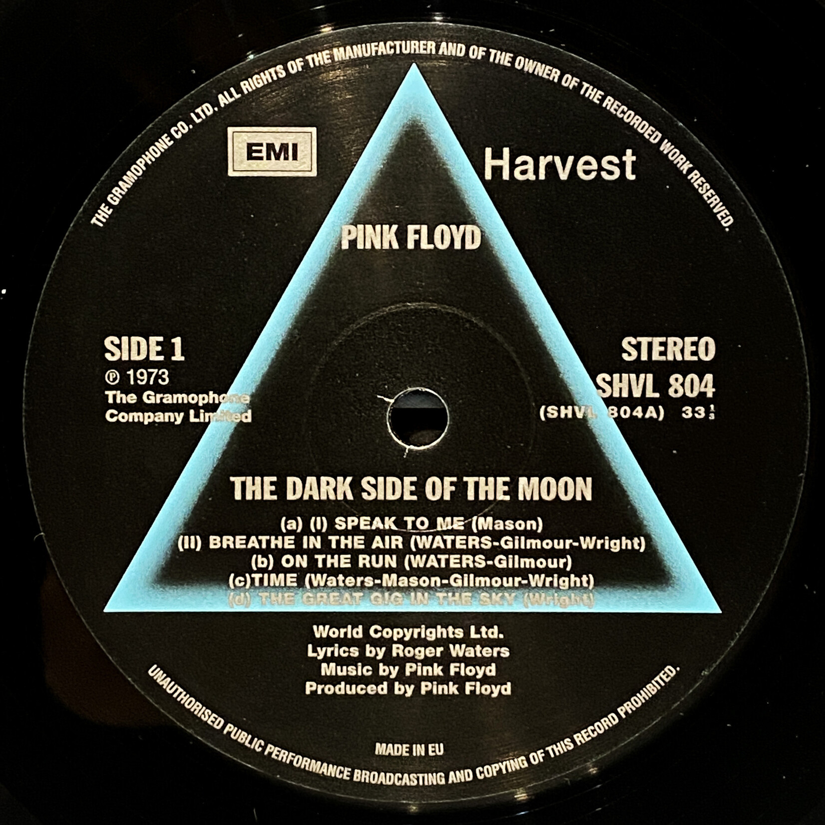 [Nick's Disk Pics] Pink Floyd: The Dark Side of The Moon (30th Anniversary reissue) [HARVEST] [EMI]