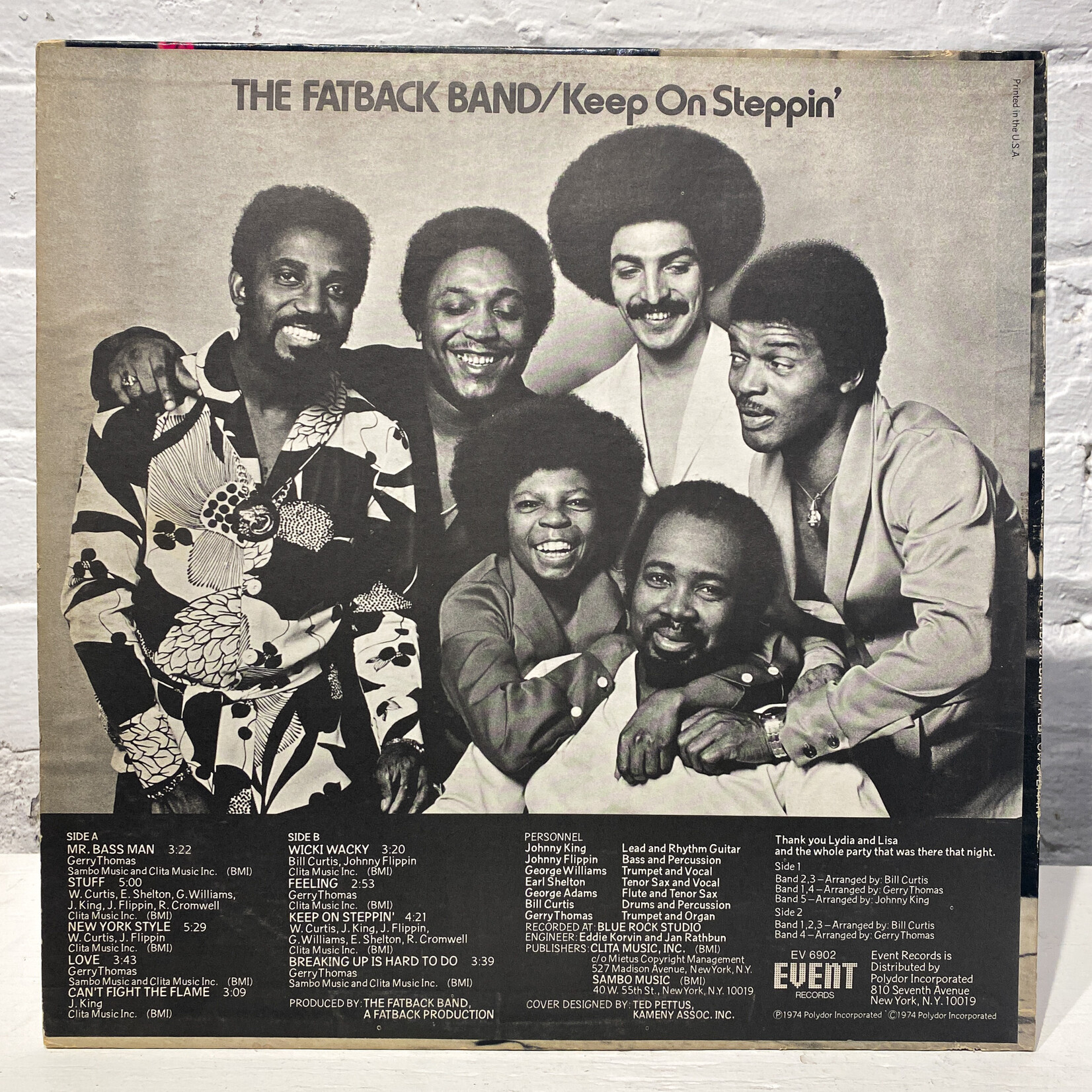 [Nick's Disk Pics] Fatback Band: Keep On Steppin' (1974, USA, VG+) [EVENT RECORDS]