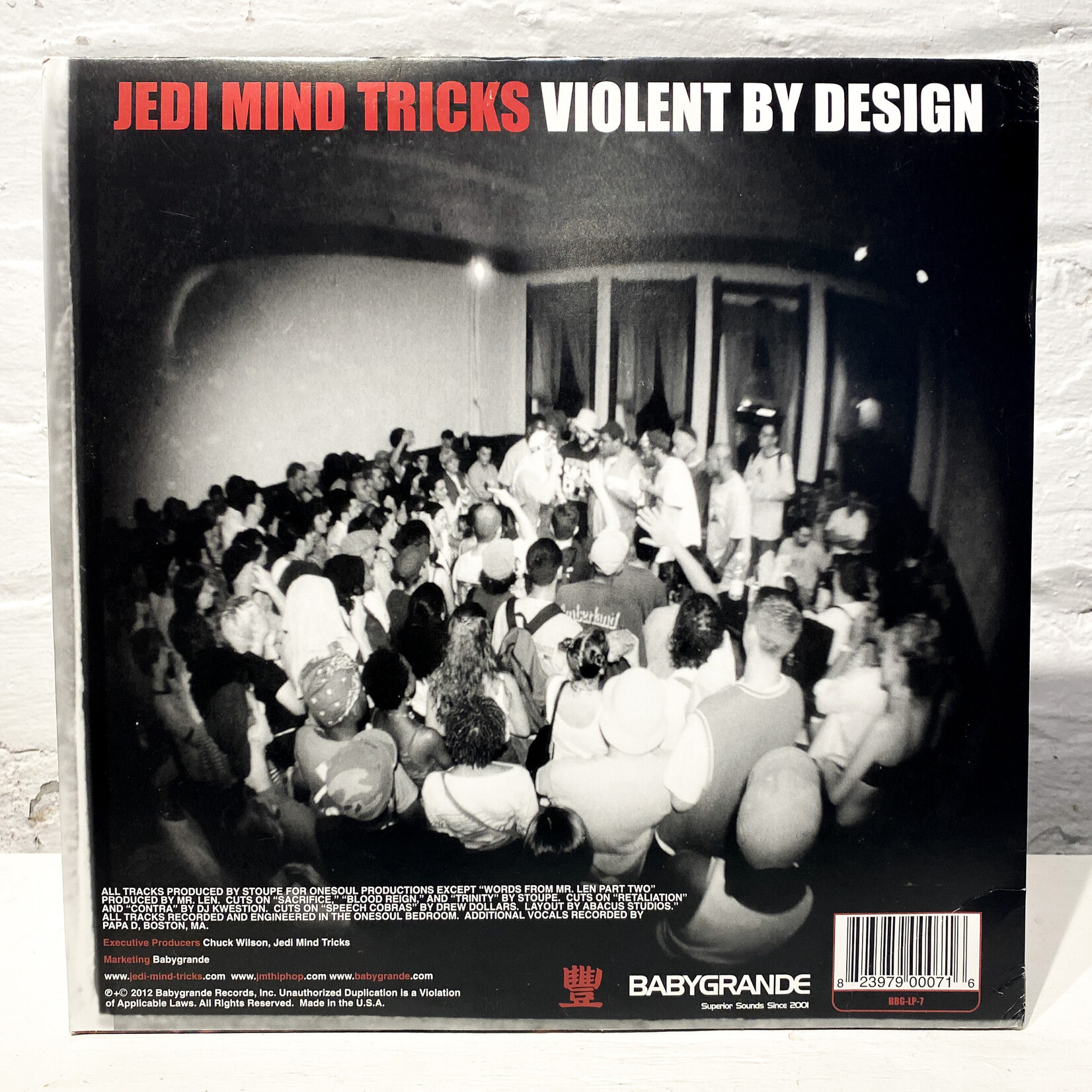 [Nick's Disk Pics] Jedi Mind Tricks: Violent By Design (limited edition clear vinyl)(reissue) [BABYGRANDE]