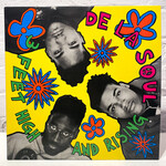 [Nick's Disk Pics] De La Soul: 3 Feet High and Rising (clear w/ blue, orange & green splatter vinyl) (2LP) (reissue) [TOMMYBOY]