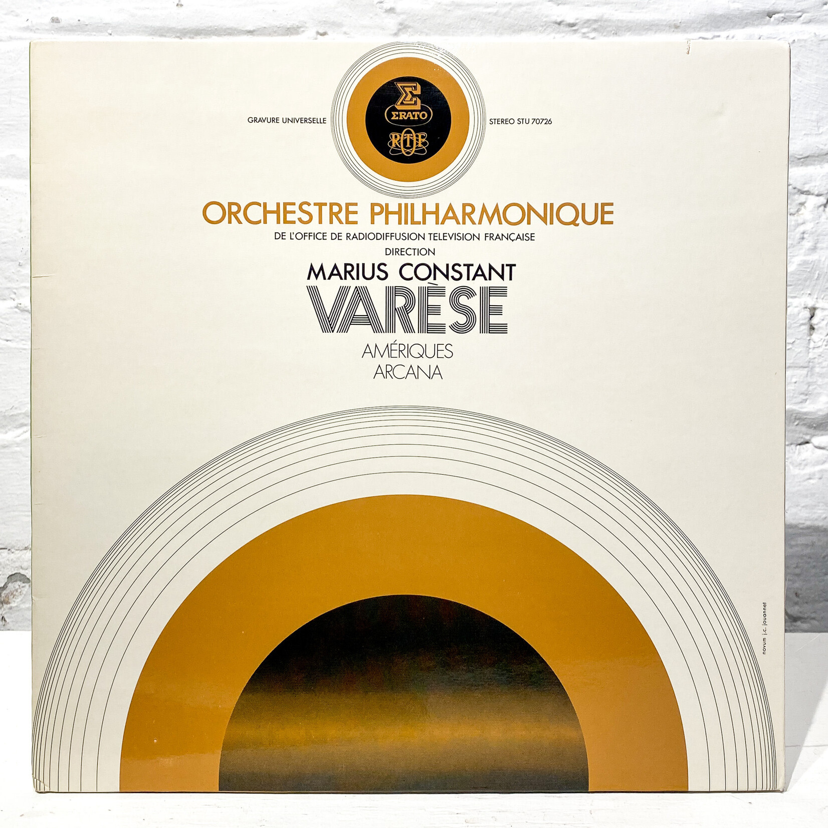 [Nick's Disk Pics] Varèse, Edgar & Constant, Marius : Orchestre Philharmonique De L'Office De Radiodiffusion Française [ERATO]