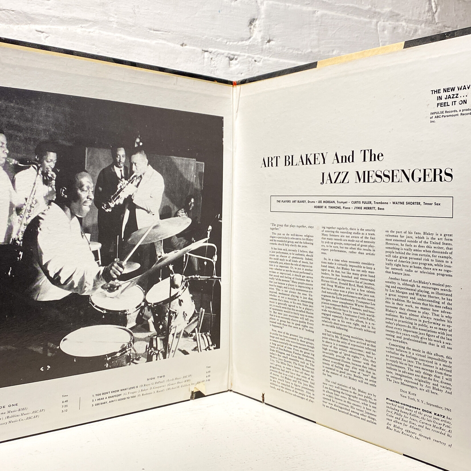[Nick's Disk Pics] Blakey, Art & The Jazz Messengers: self-titled [IMPULSE]