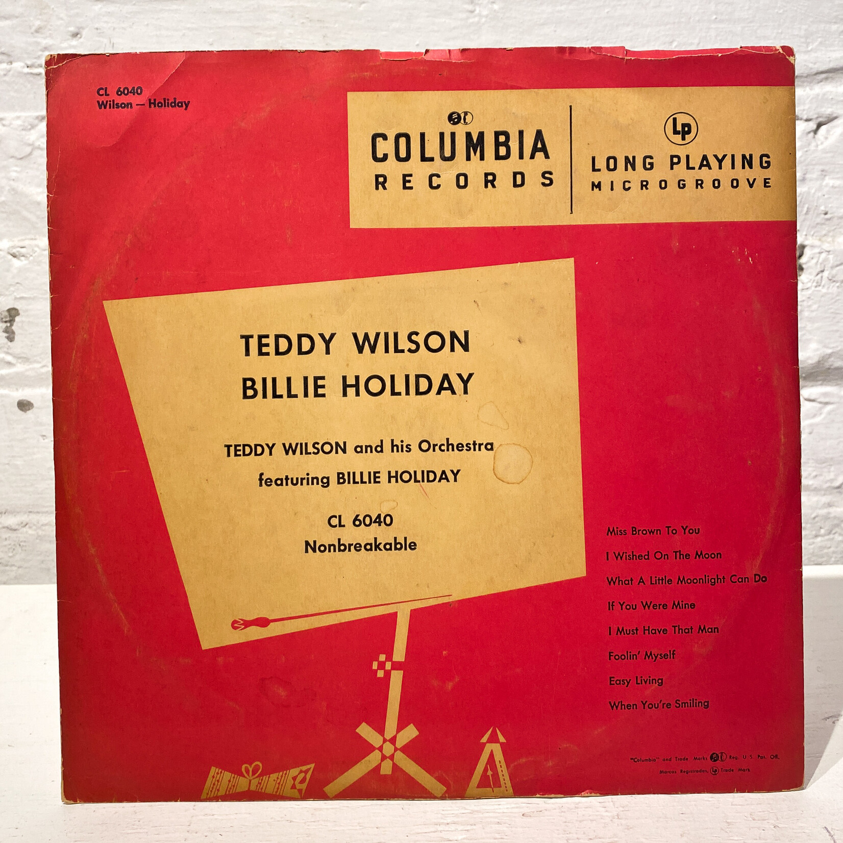 [Nick's Disk Pics] Wilson, Teddy: His Orchestra ft Billie Holiday (10") [COLUMBIA]