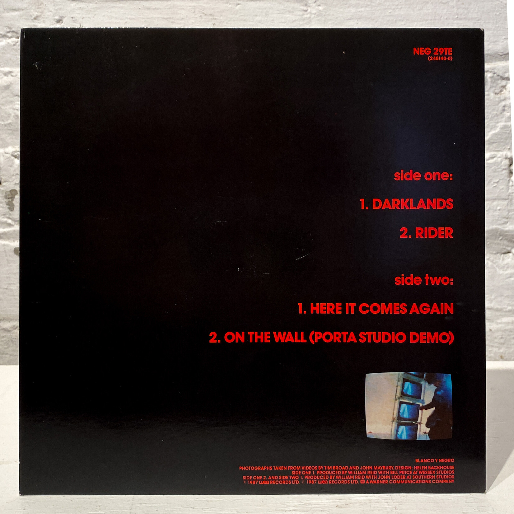 [Nick's Disk Pics] Jesus and Mary Chain: Darklands E.P (10") [BLANCO Y NEGRO]