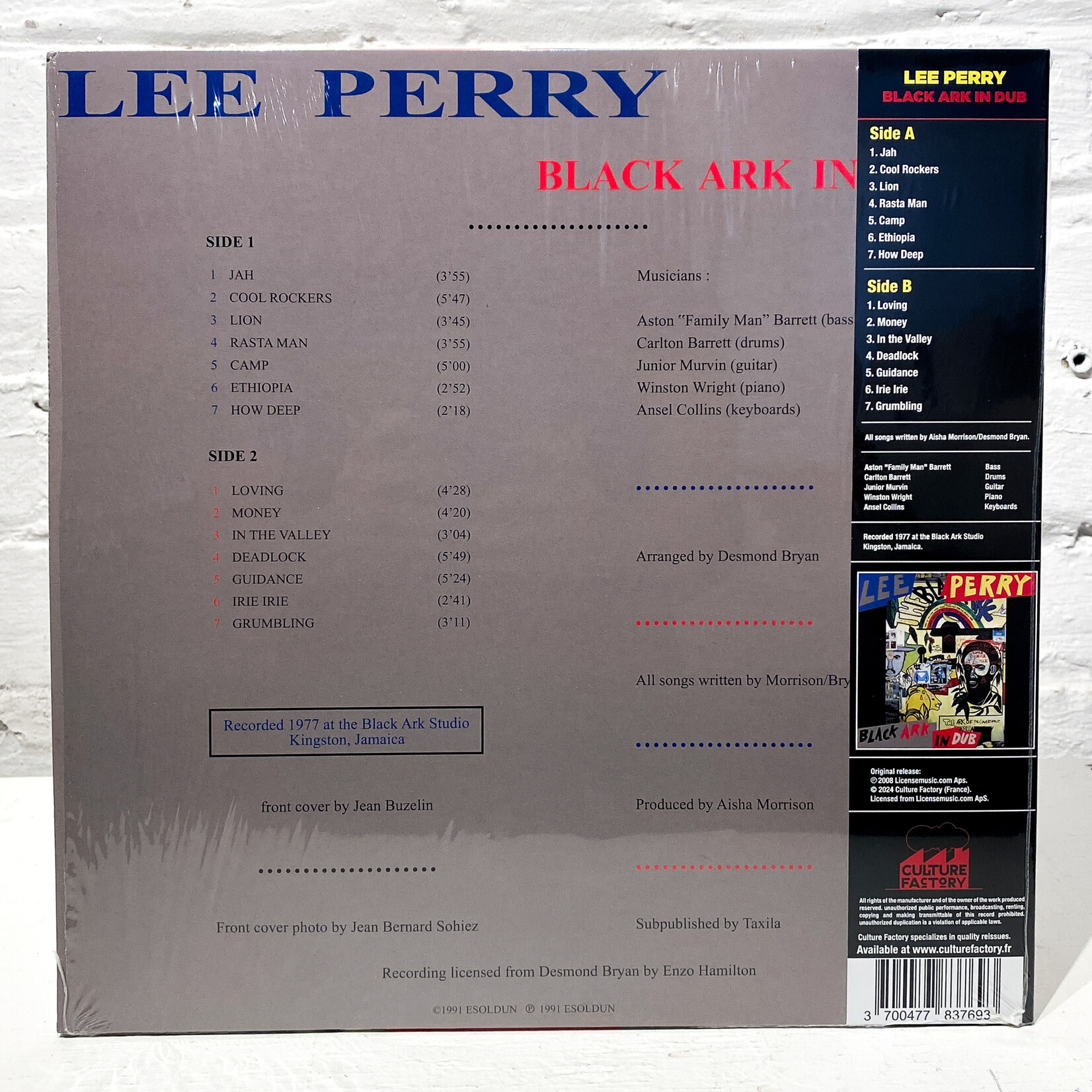 [Nick's Disk Pics] Perry, Lee: Black Ark In Dub (Collector's Edition Silver Vinyl) [MCPS]