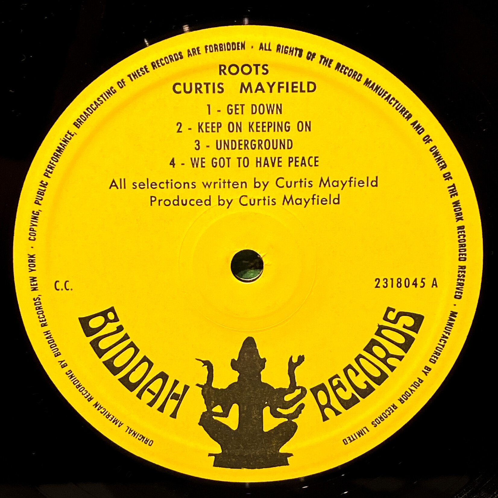 [Nick's Disk Pics] Mayfield, Curtis: Roots [BUDDAH RECORDS]