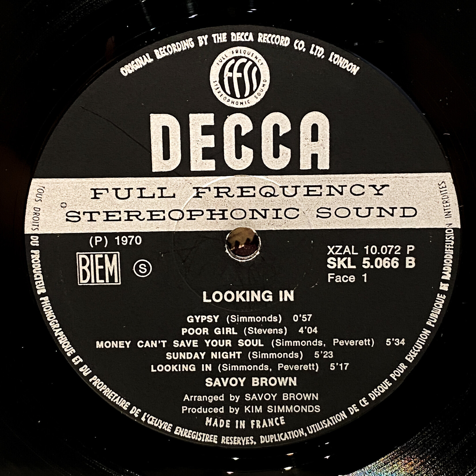 [Nick's Disk Pics] Savoy Brown: Looking In [DECCA]