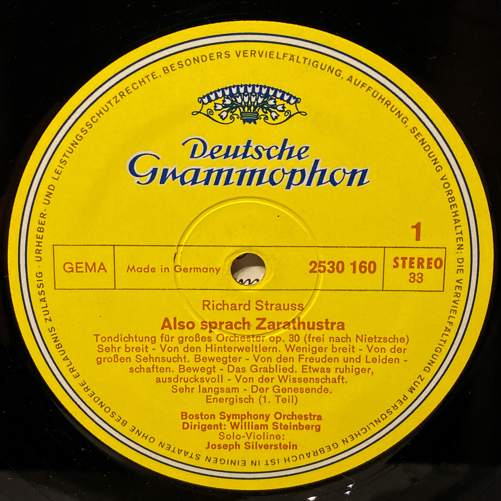 [Nick's Disk Pics] Strauss, Richard: Also Sprach Zarathustra [DEUTSCHE GRAMMOPHON]