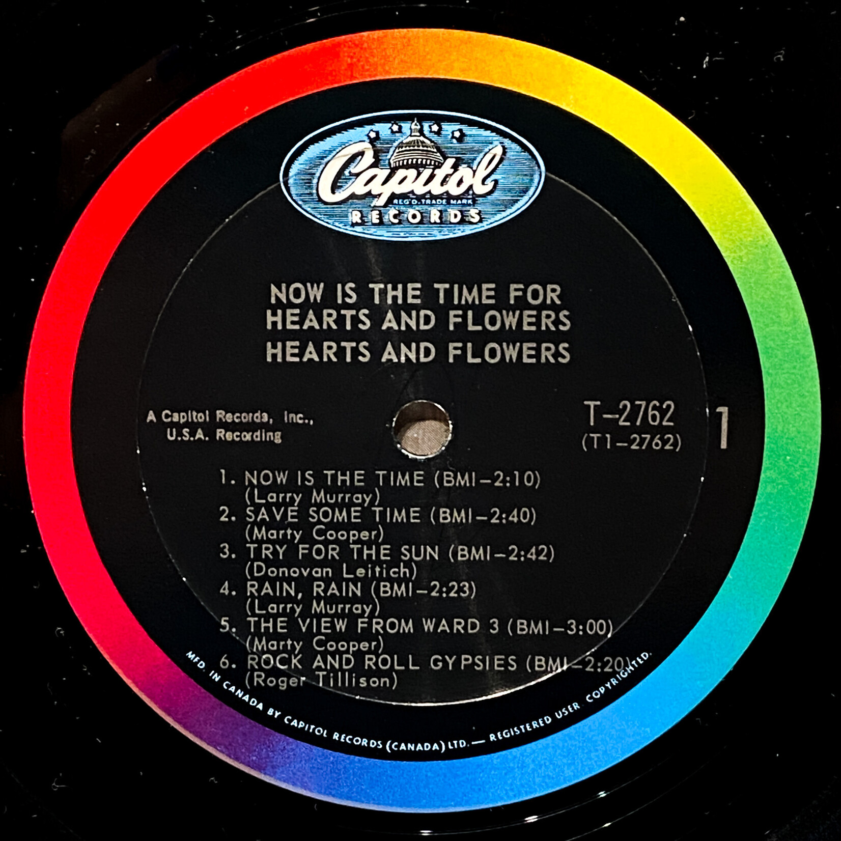[Nick's Disk Pics] Now Is The Time for Hearts and Flowers: Hearts and Flowers [CAPITOL]