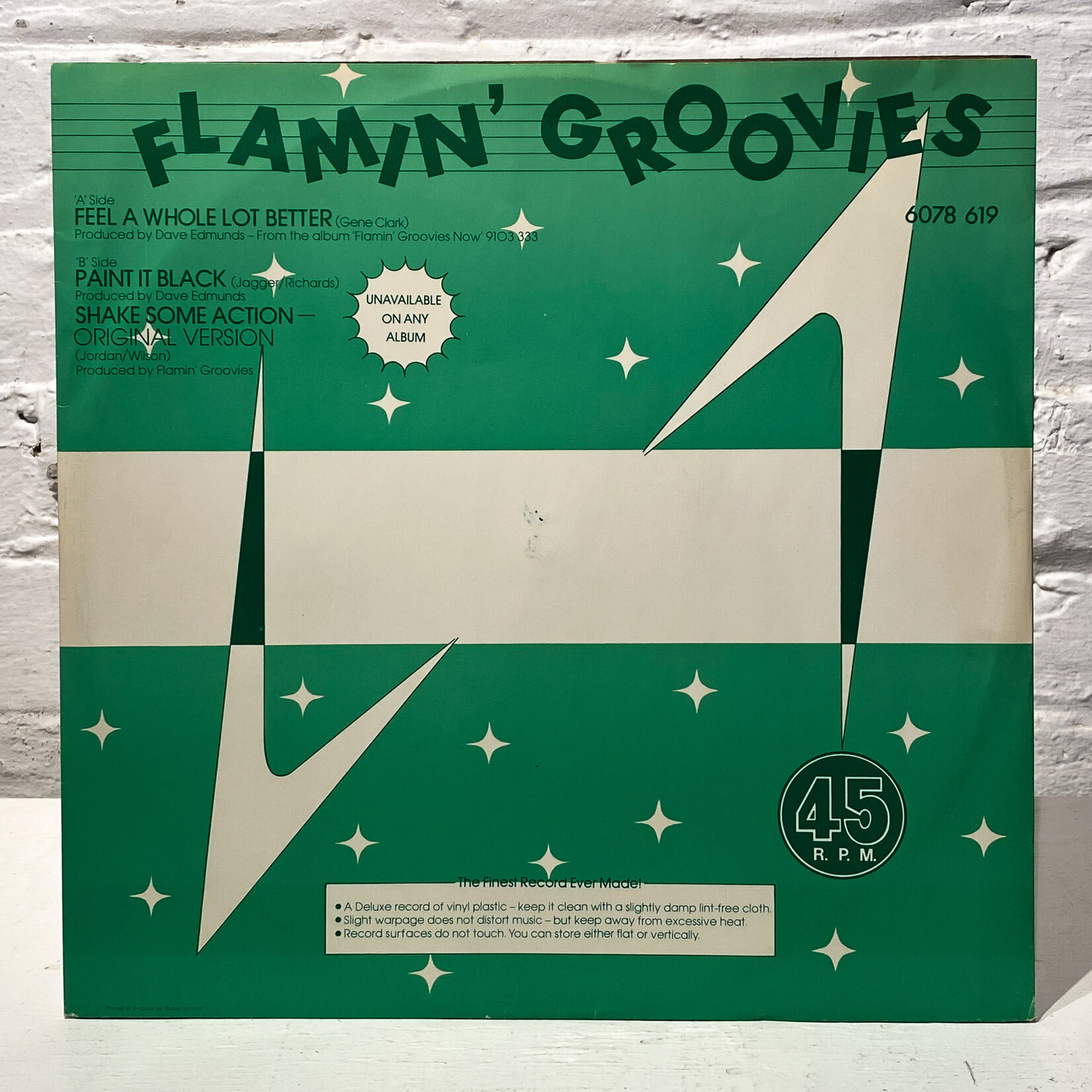 [Nick's Disk Pics] Flamin' Groovies: Feel A Whole Lot Better (12") [SIRE]