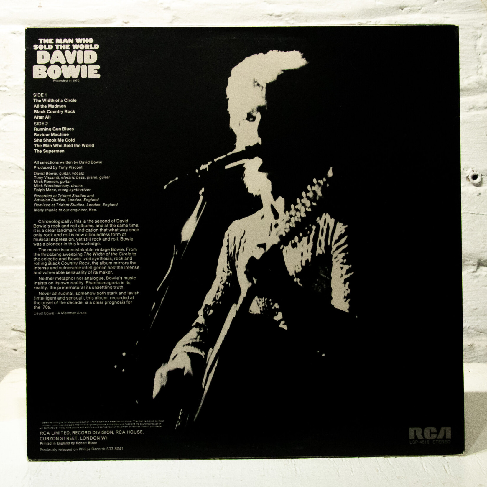 [Nick's Disk Pics] Bowie, David: The Man Who Sold The World (w/ OG Inner & Poster) [RCA]