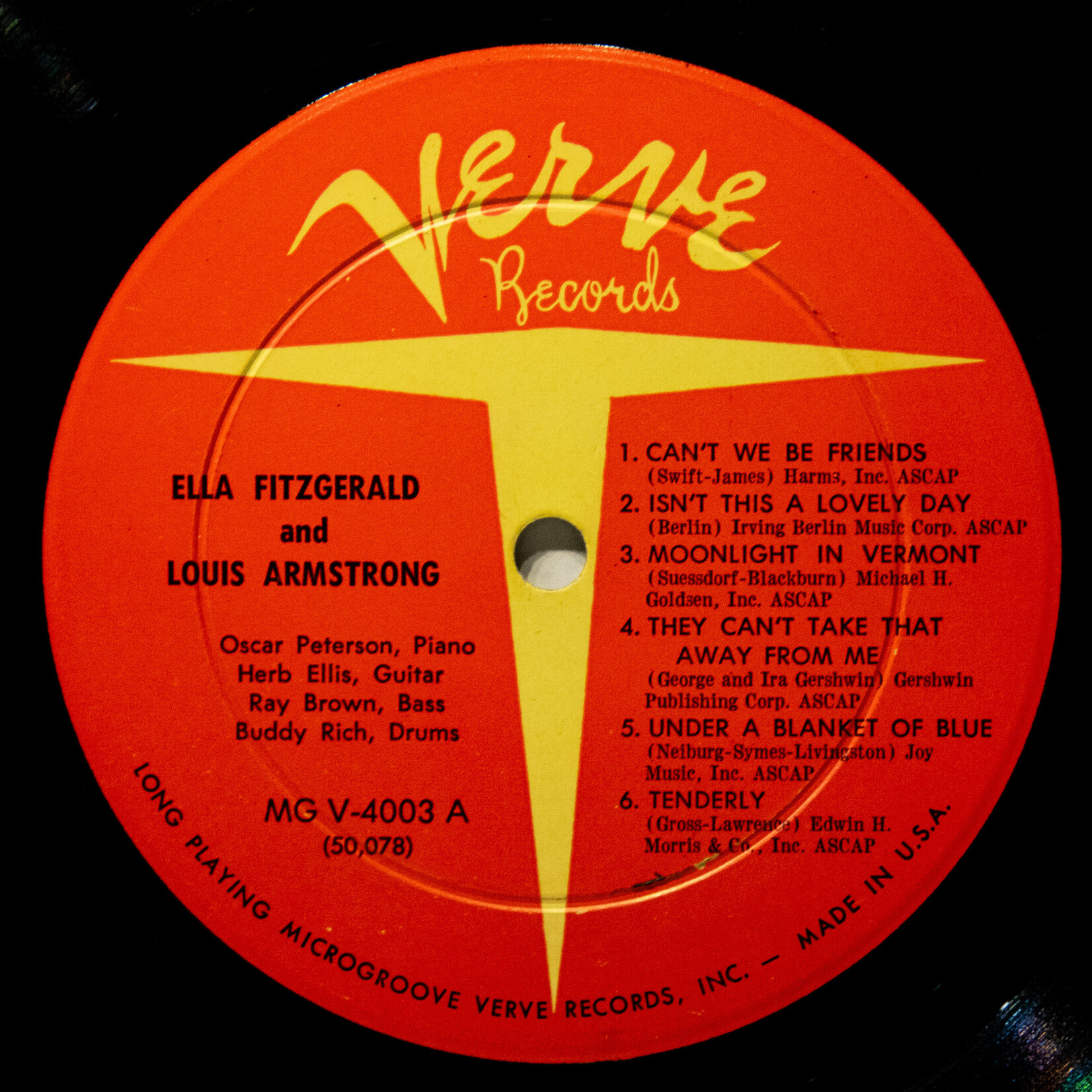 [Nick's Disk Pics] Fitzgerald, Ella & Louis Armstrong: Ella & Louis [VERVE]
