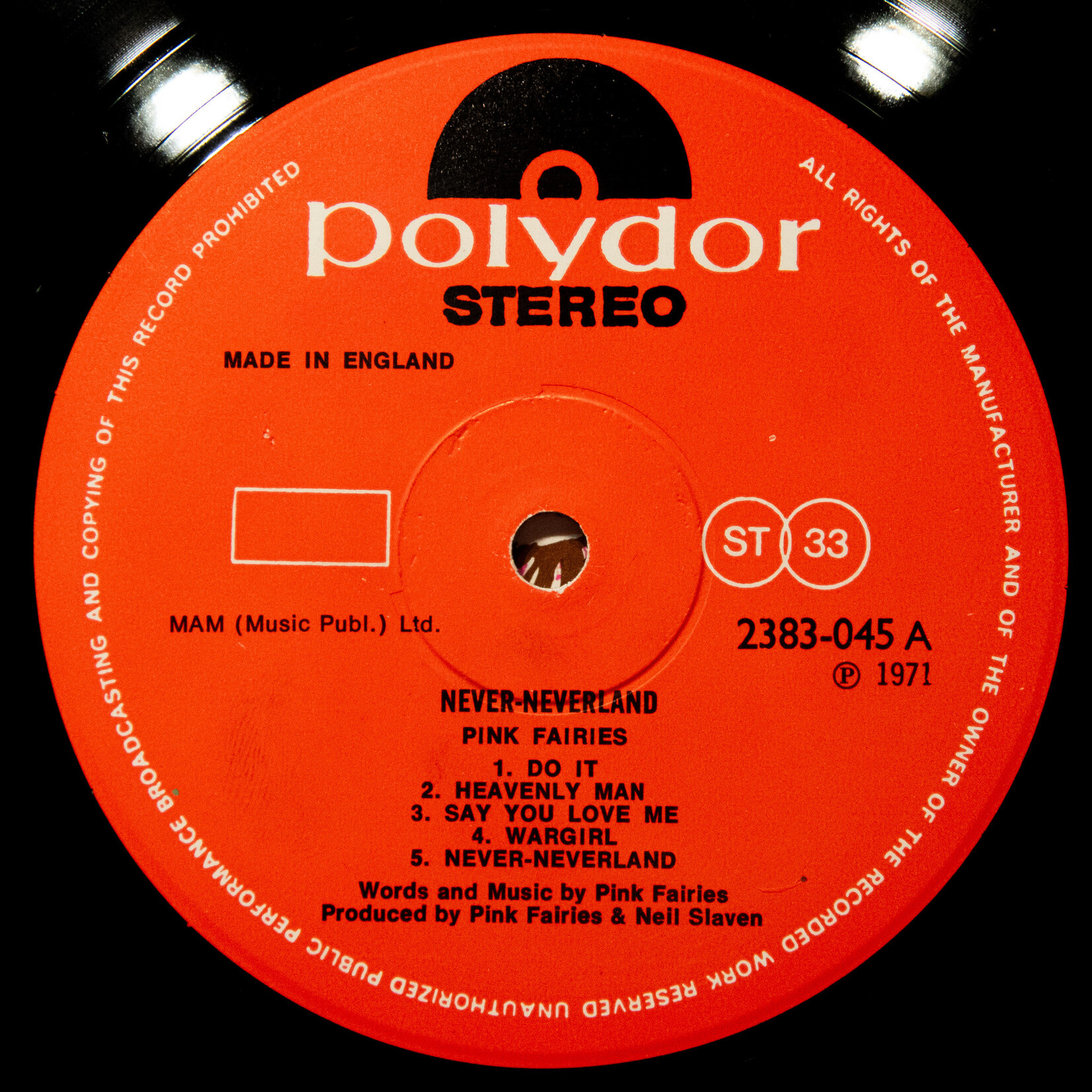 [Nick's Disk Pics] Pink Fairies: Neverneverland [POLYDOR]