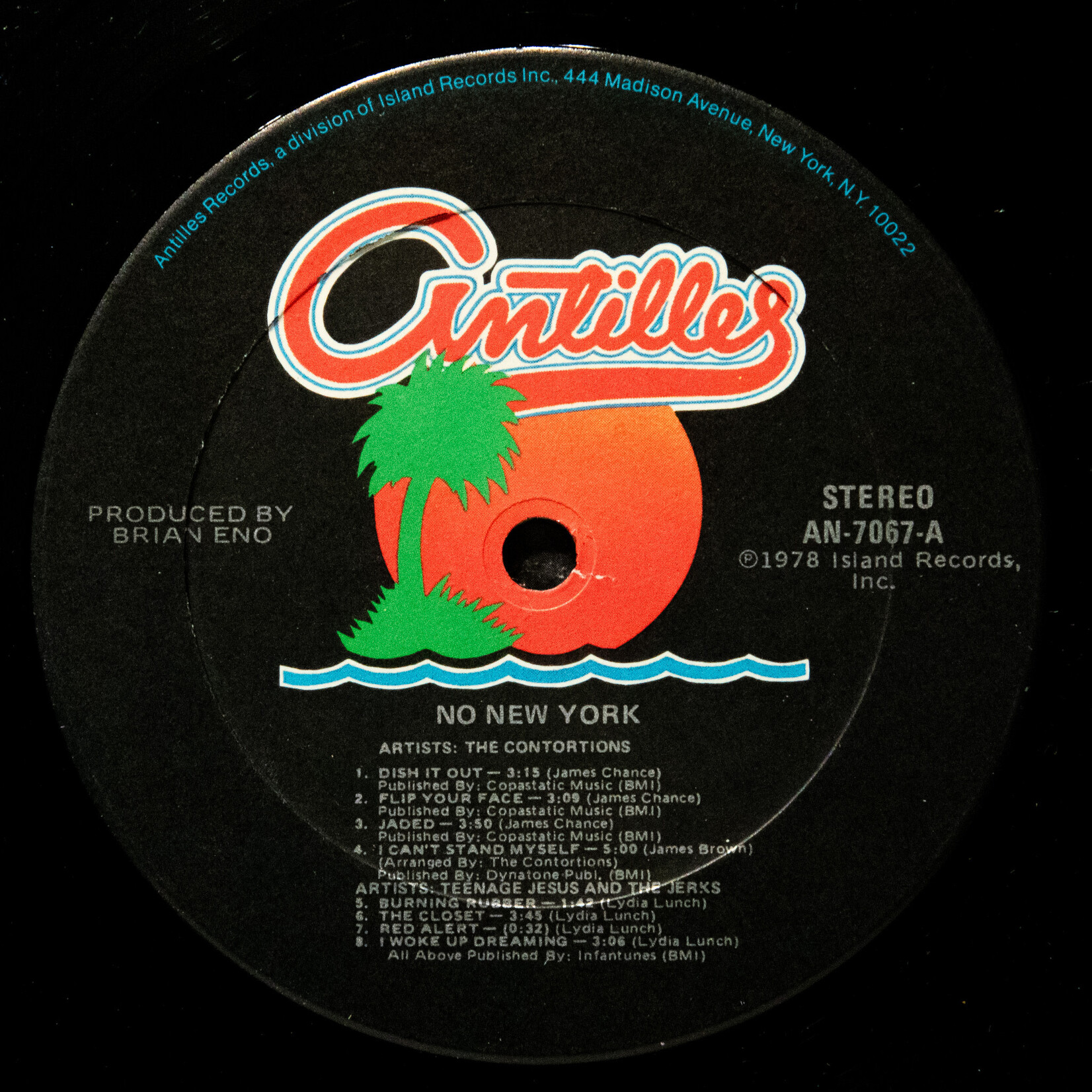 [Nick's Disk Pics] V/A: No New York (Produced by Brian Eno) [ANTILLES]