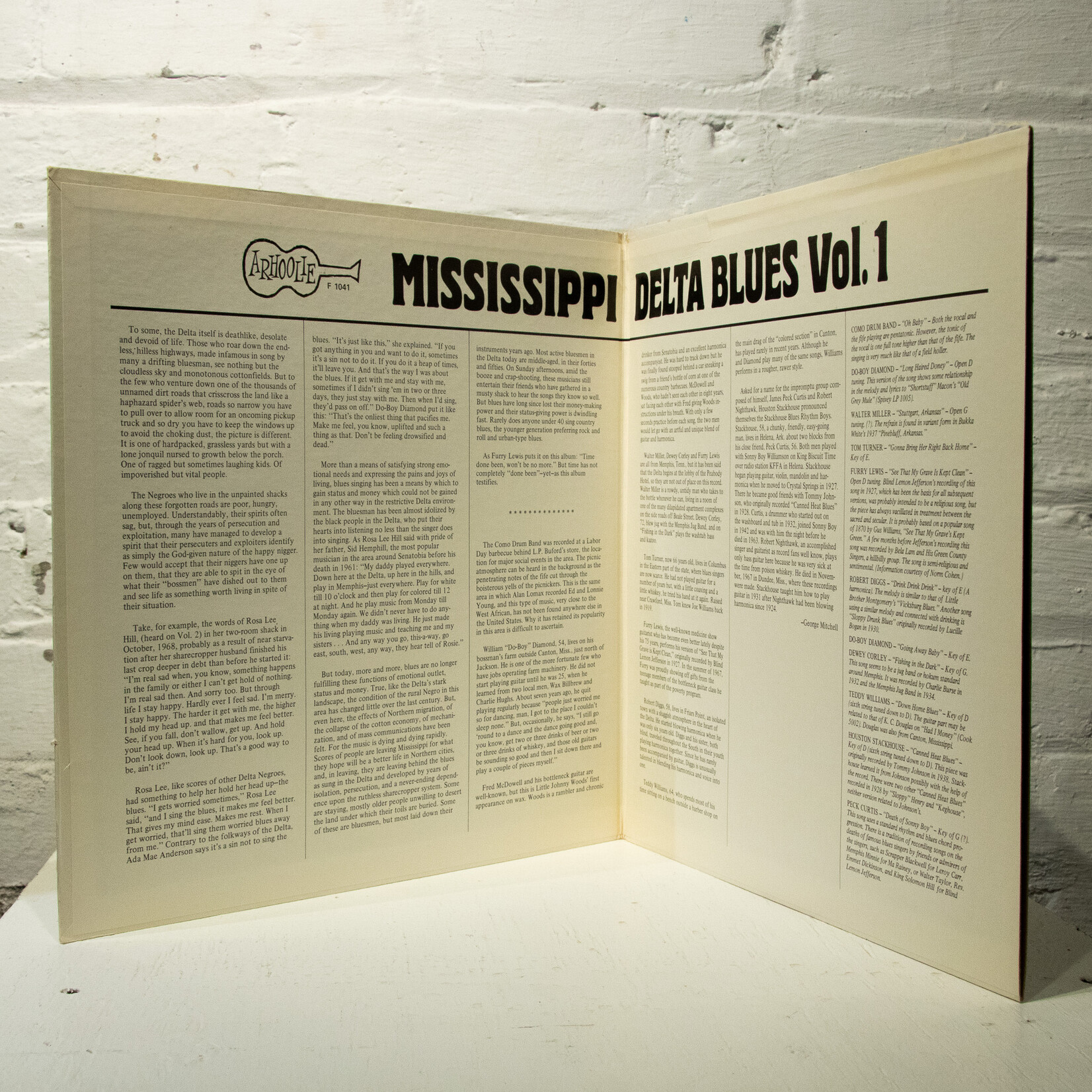 [Nick's Disk Pics] V/A: Mississippi Delta Blues Vol.1 [ARHOOLIE]