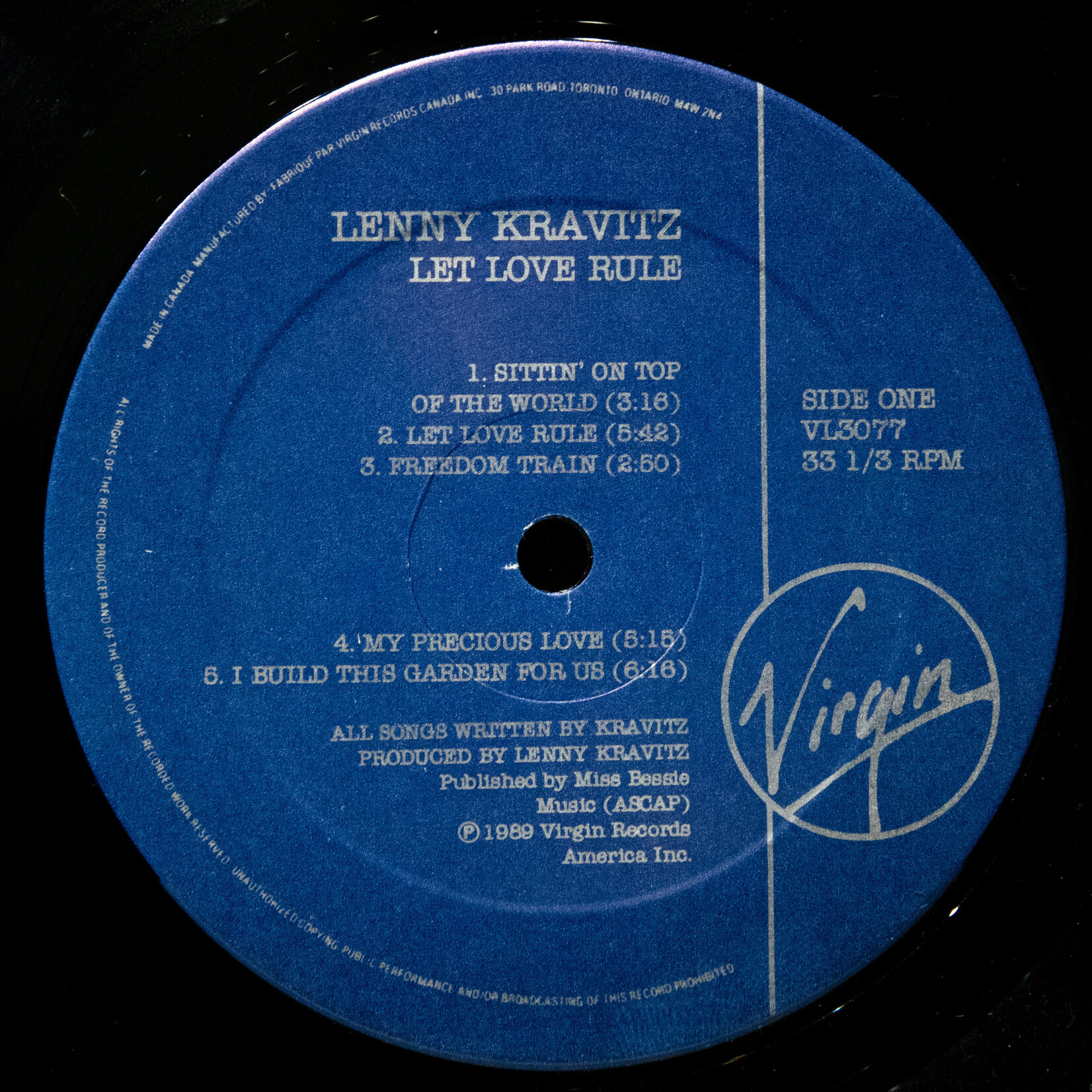 [Nick's Disk Pics] Kravitz, Lenny: Let Love Rule [VIRGIN]