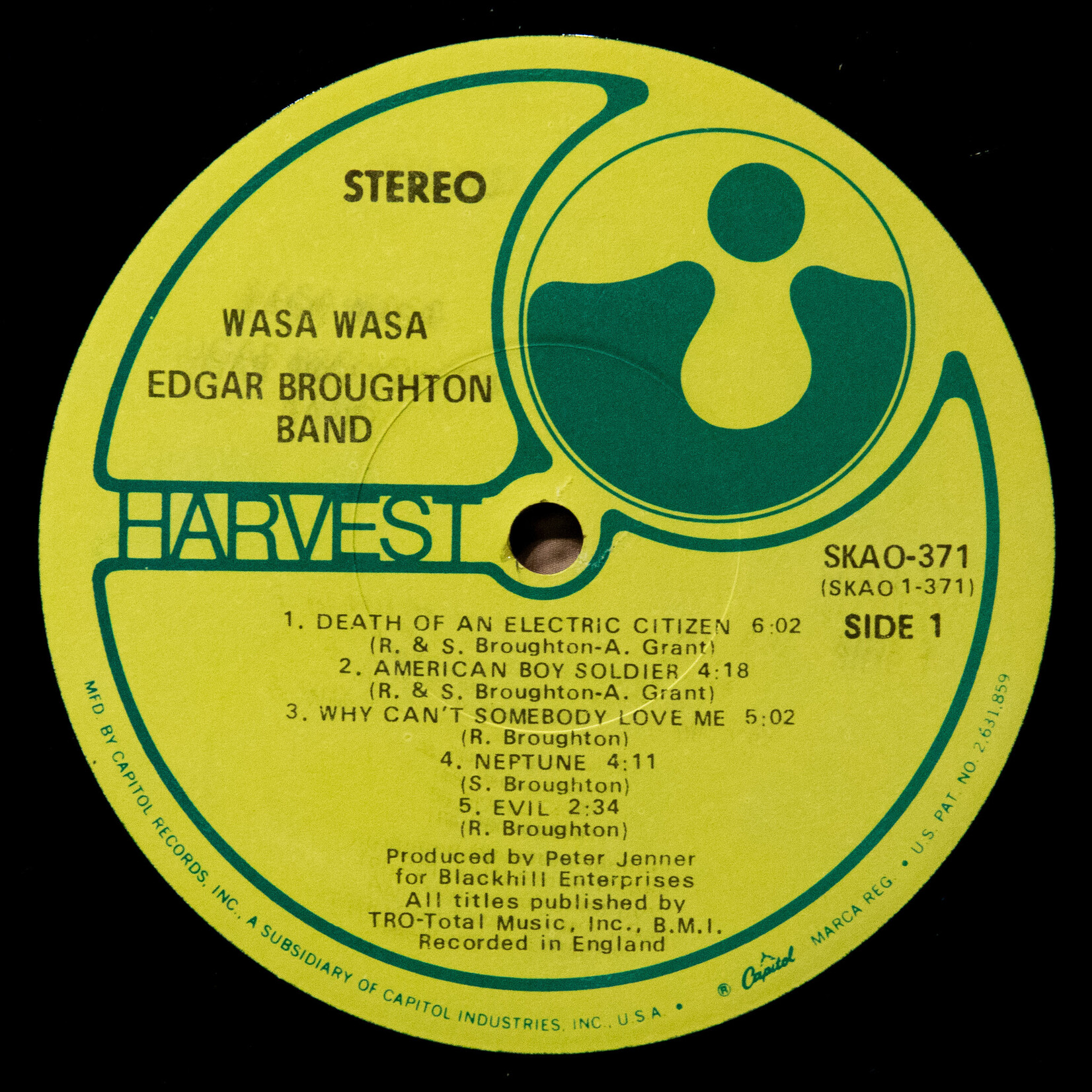 [Nick's Disk Pics] Edgar Broughton Band: Wasa Wasa [HARVEST]