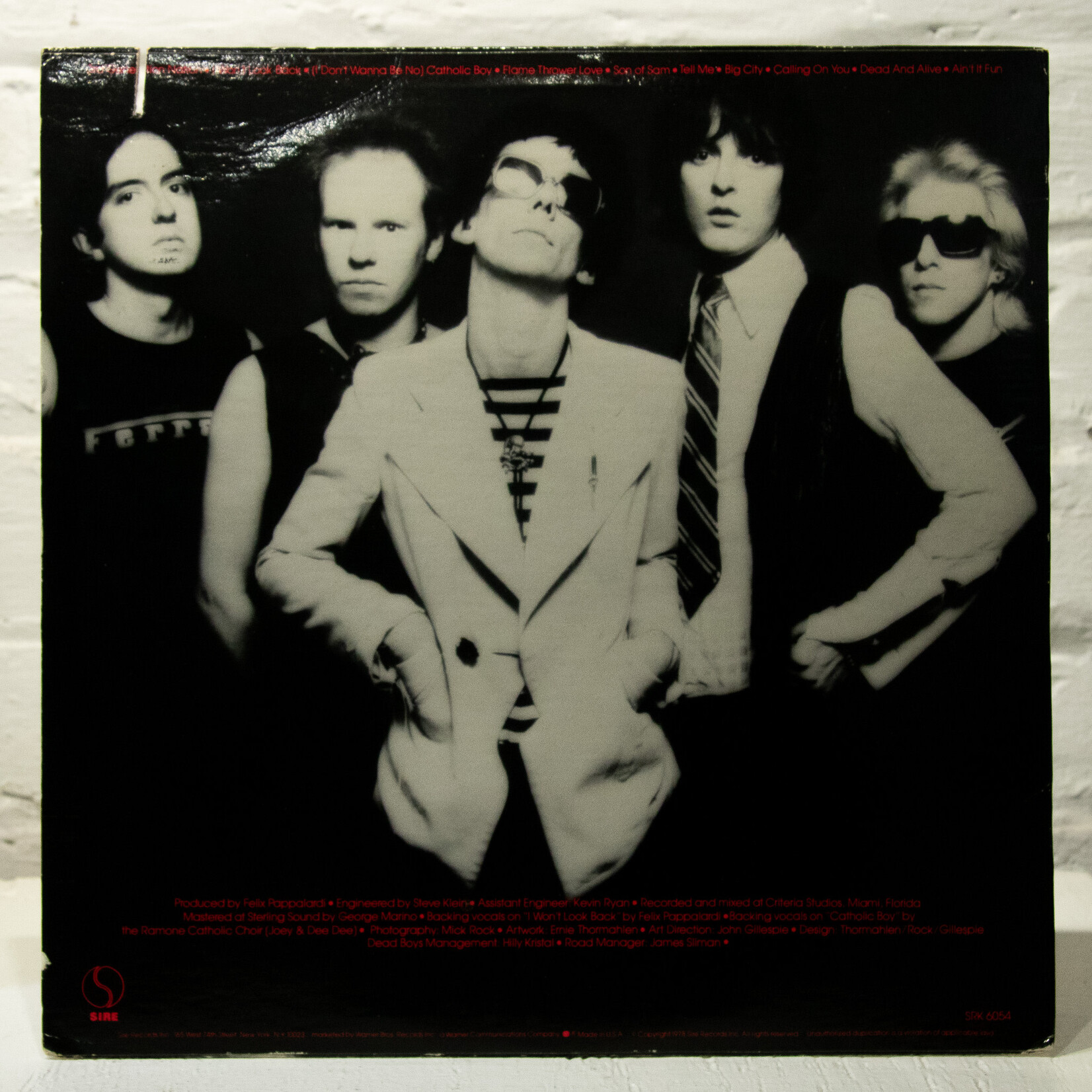 [Nick's Disk Pics] Dead Boys: We Have Come For Your Children (w/ insert) [SIRE]