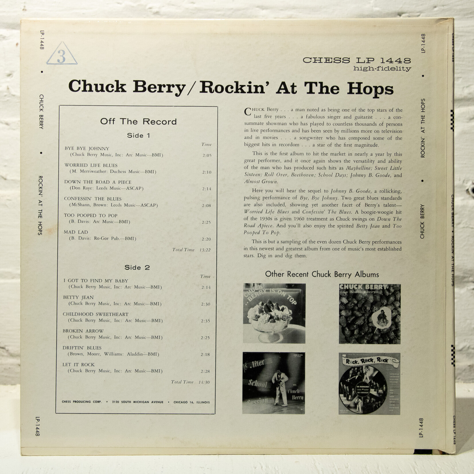 [Nick's Disk Pics] Berry, Chuck: Rockin' At The Hops [CHESS]