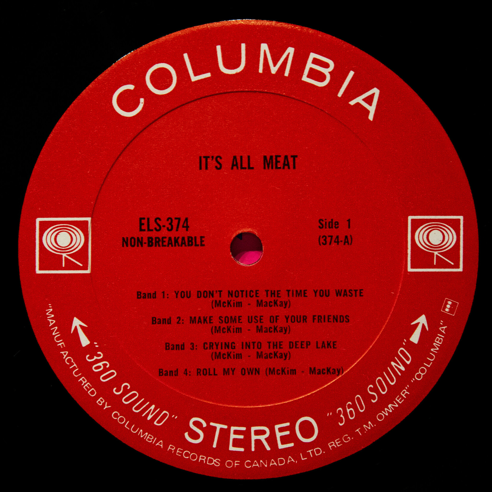 [Nick's Disk Pics] It's All Meat: self-titled [COLUMBIA]
