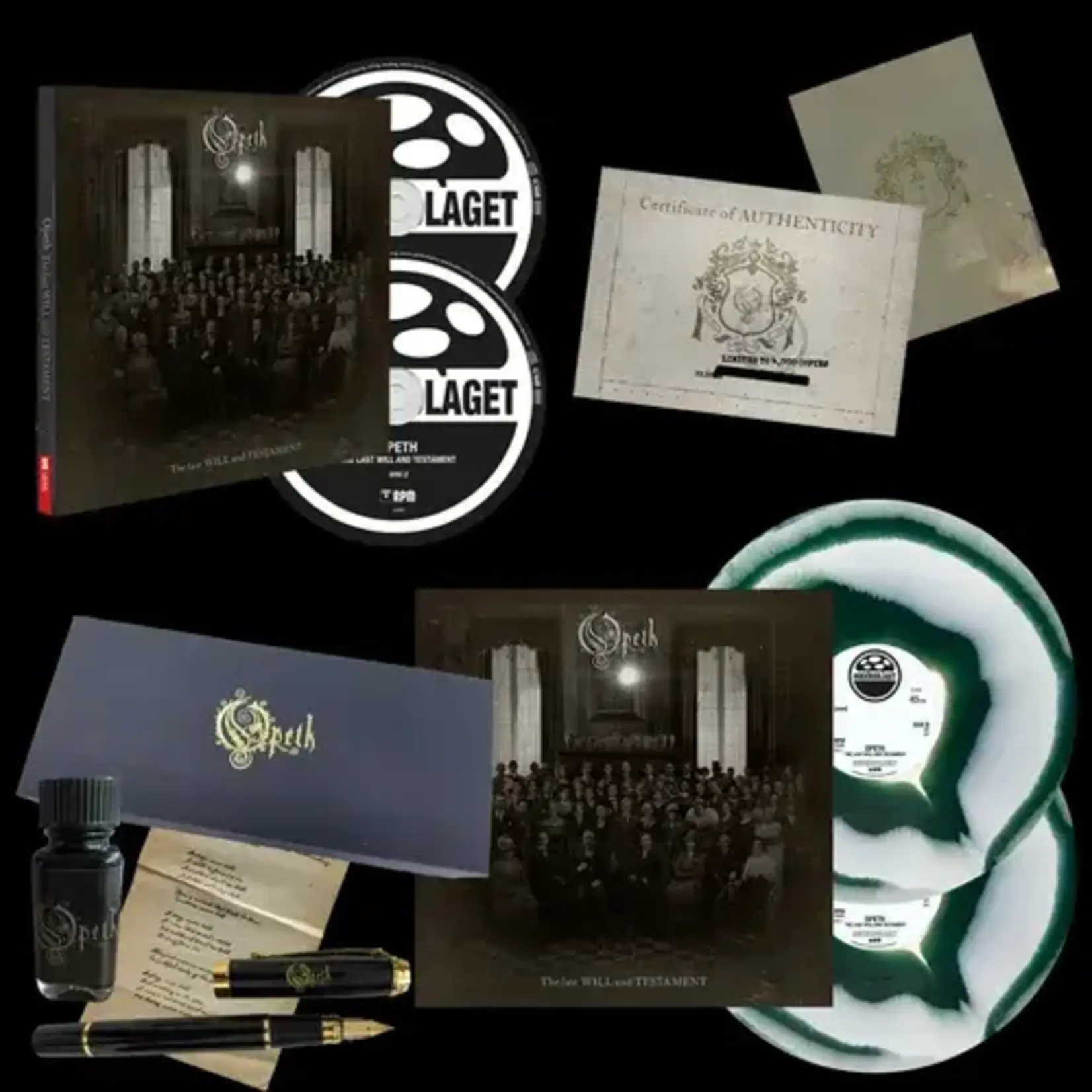 [New Vinyl] Opeth: The Last Will And Testament (box, White+Dark Green Corona Vinyl + Cd + Blu-Ray Boxset) [WARNER]