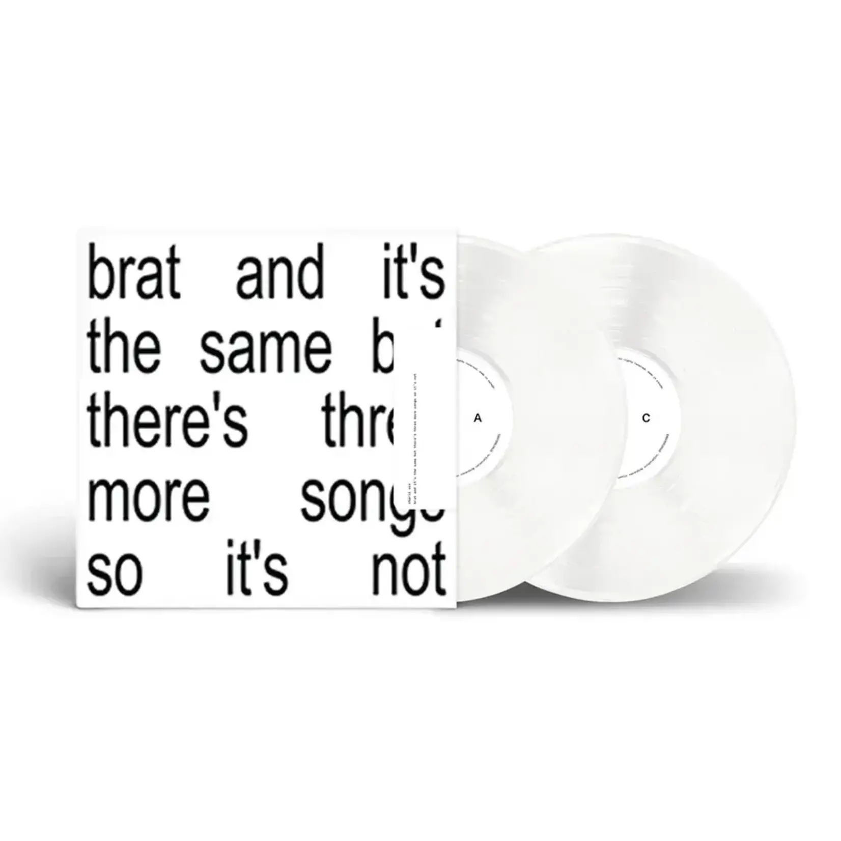 [New Vinyl] Charli Xcx: Brat And It's The Same But There's Three More Songs So It's Not (White Vinyl) [Warner]
