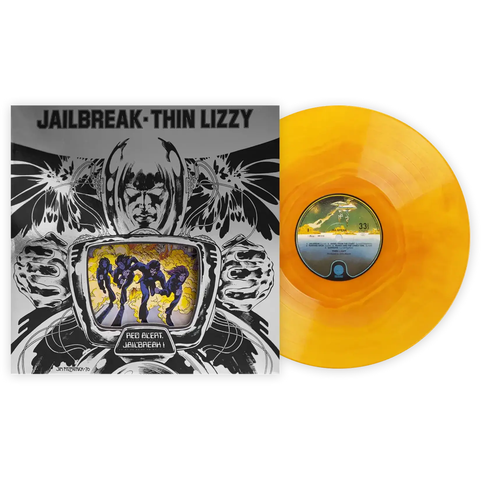 [New Vinyl] Thin Lizzy: Jailbreak (180g-orange vinyl) [VINYL ME, PLEASE]