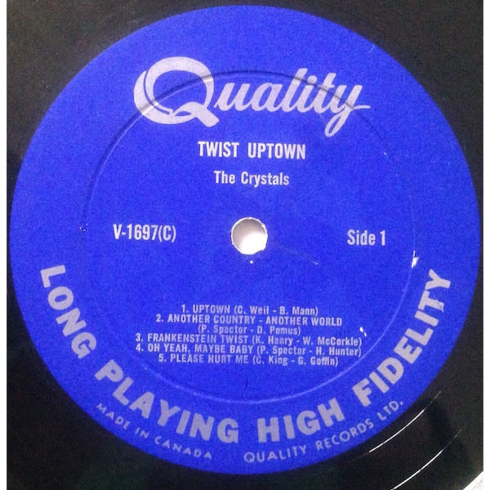 [Kollectible Vinyl] Crystals: Twist Uptown (1962, Canada, Mono, VG) [QUALITY]