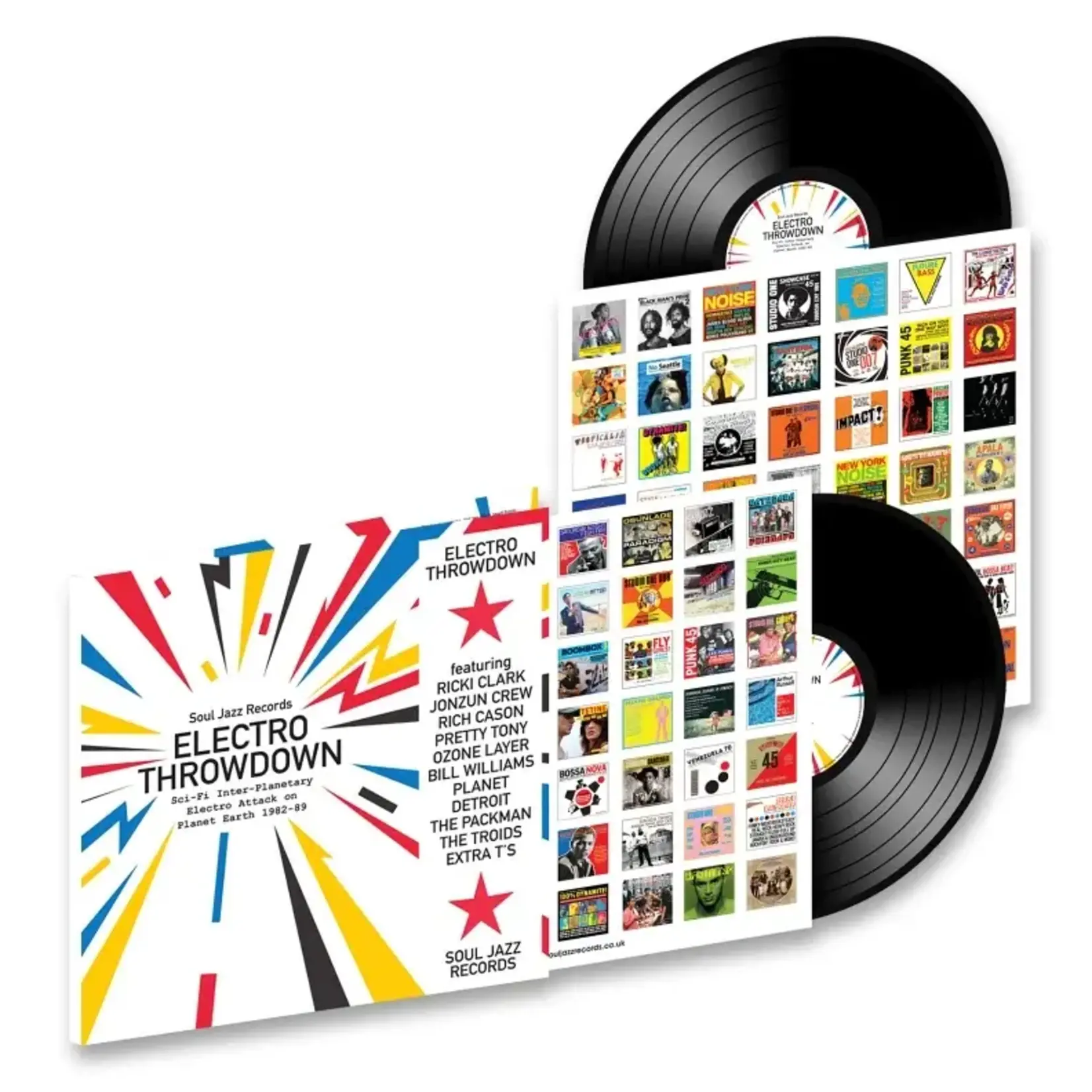 [New] Soul Jazz Records presents: Electro Throwdown – Sci-Fi Inter-Planetary Electro Attack On Planet Earth 1982-89 [SOUL JAZZ RECORDS]