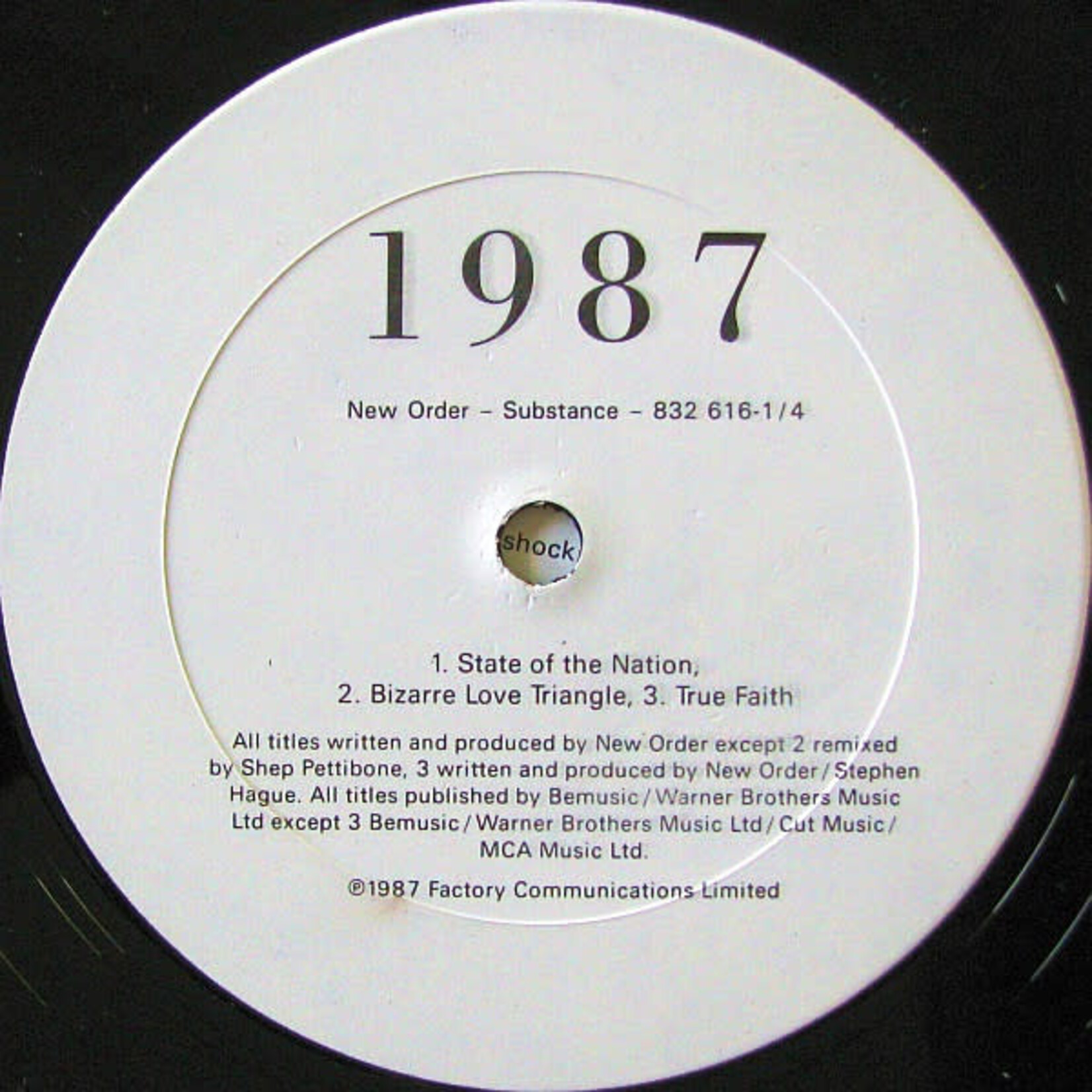 [Kollectibles] New Order: Substance 1987 [Vintage]