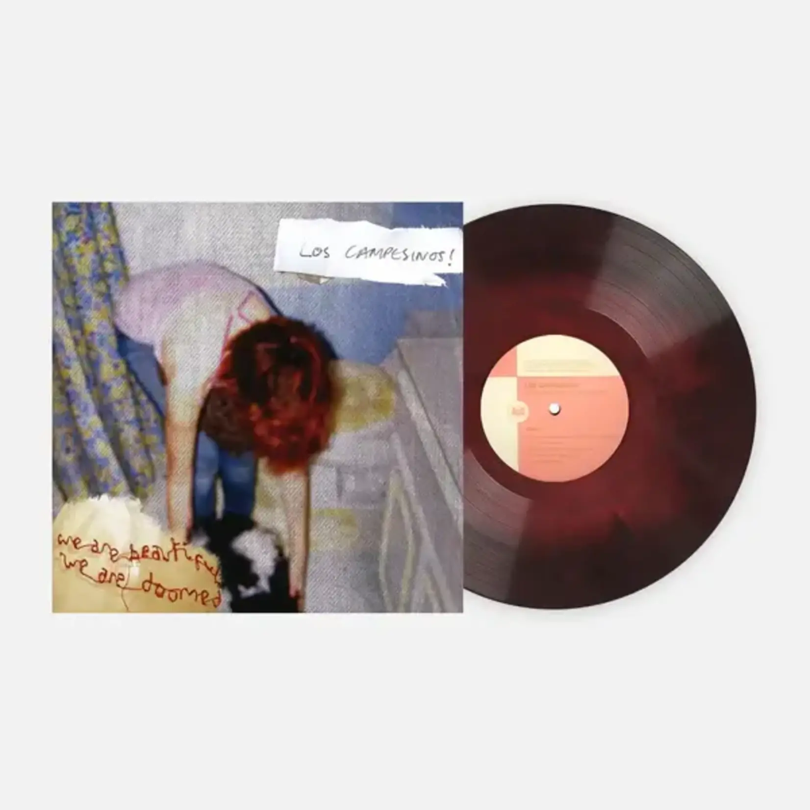 [New Vinyl] Los Campesinos: We Are Beautiful, We Are Doomed (180g-red & black marble vinyl) [VINYL ME, PLEASE]