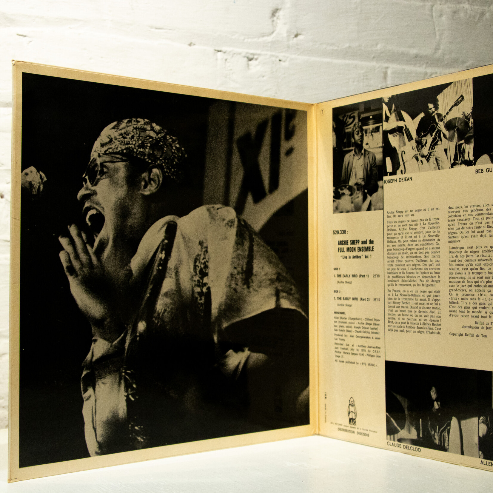 [Nick's Disk Pics] Shepp, Archie And The Full Moon Ensemble: Live In Antibes (Vol. 1) [BYG RECORDS]