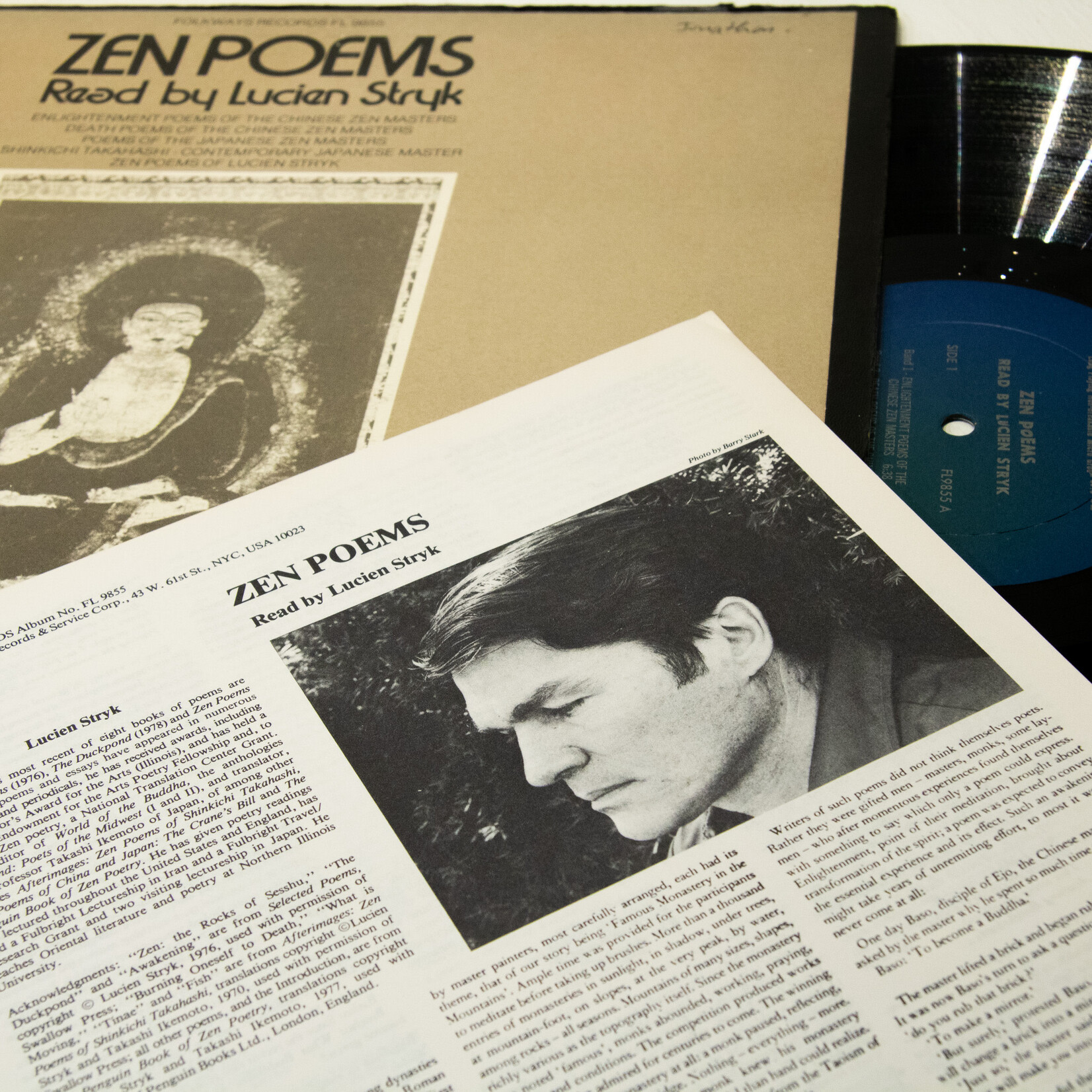 [Nick's Disk Pics] Stryk, Lucien: Zen Poems - Read By Lucien Stryk [FOLKWAYS RECORDS]