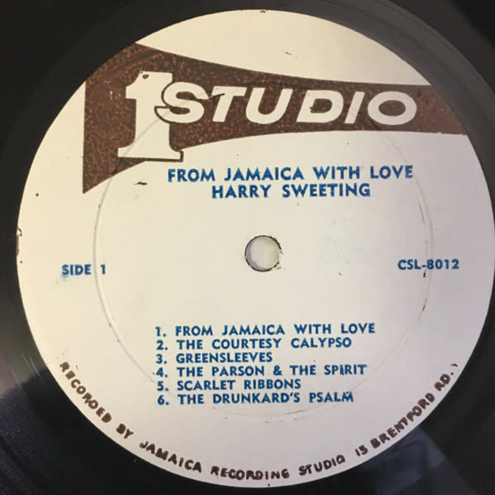 [Kollectibles] Sweeting, harry: From Jamaica with love [studio one/coxsone]
