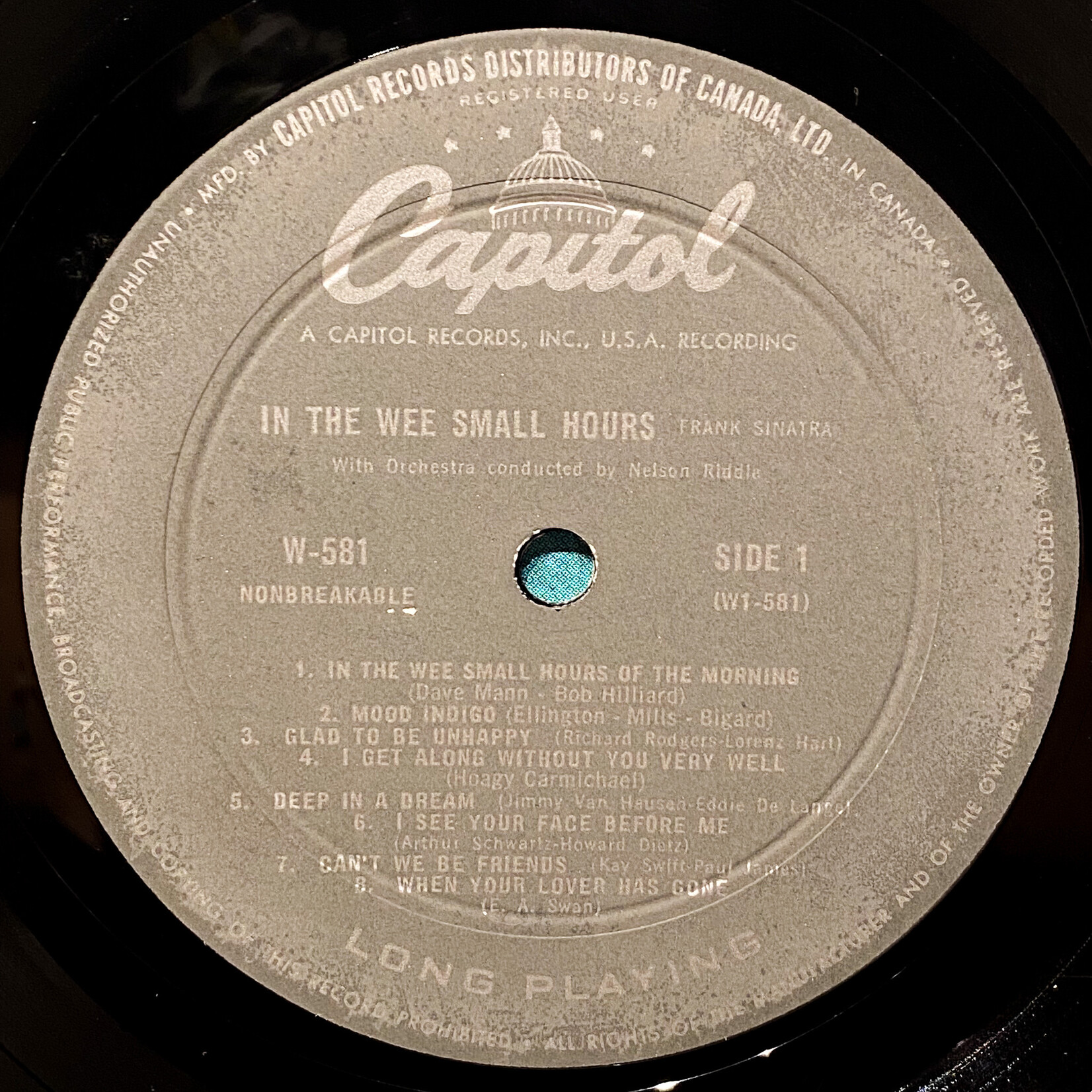 [Nick's Disk Pics] Sinatra, Frank: In the Wee Small Hours [CAPITOL]