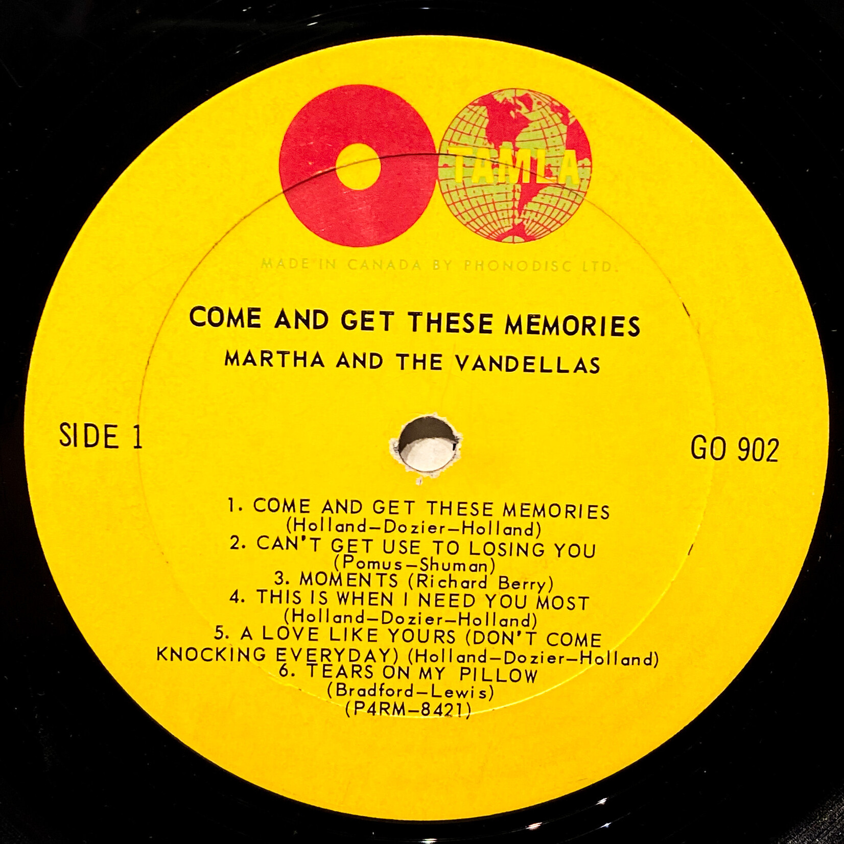 [Nick's Disk Pics] Martha And The Vandellas: Come and Get These Memories [TAMLA]